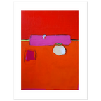 Abstraktes rotes Poster Teatime“ – Individuelles Wandbild für modernes Wohnen
