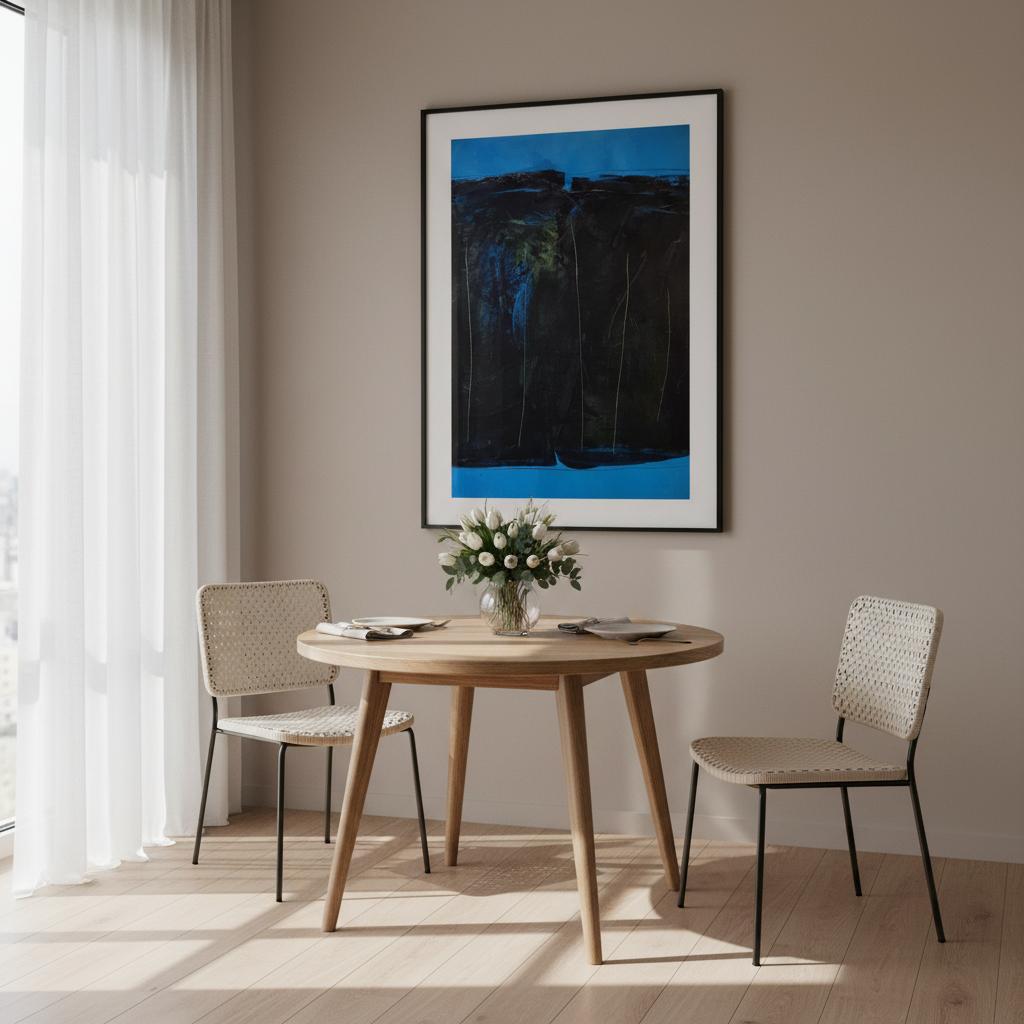  – minimalistische Kunst als Wohnhighlight mit stilvoller Tiefenwirkung
