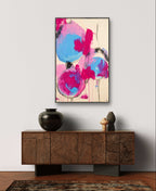 Personalisierte Auftragskunst und Gemälde: abstraktes-bild-pink-rot – Kategorie: Originalgemälde – Hersteller: 