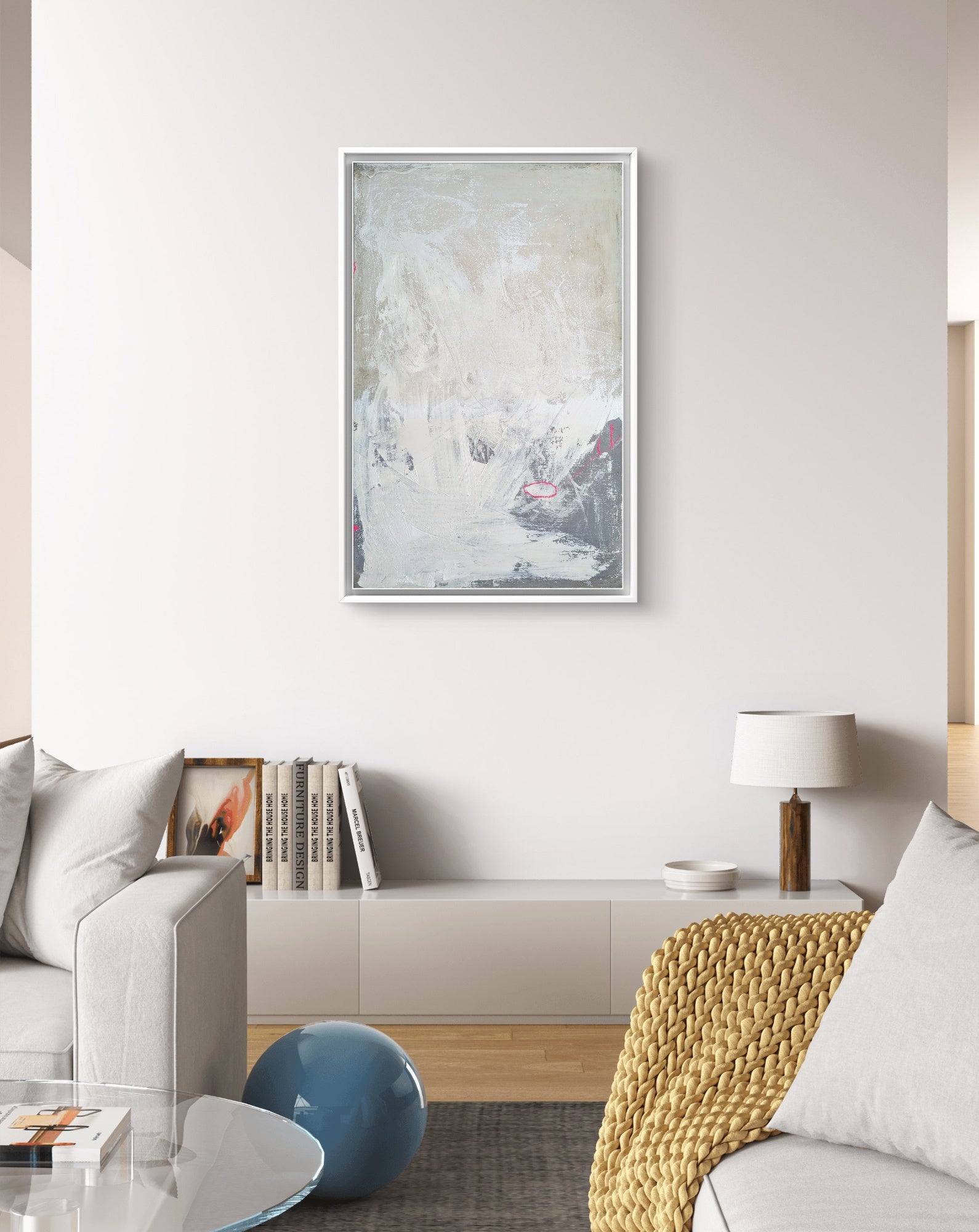 Zwischen uns das Licht – sofort versandbereites Leinwandbild in nan, großes Kunstwerk für moderne Wohnräume