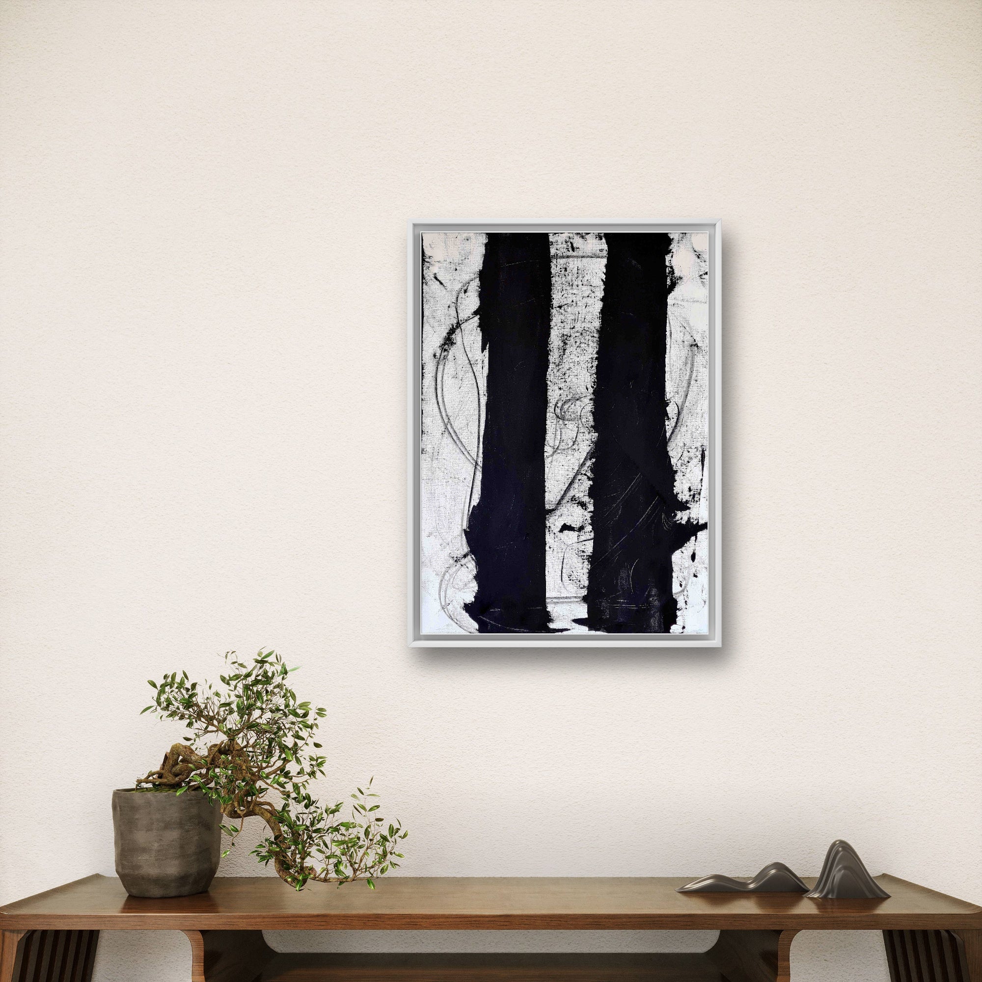 Personalisierte Auftragskunst und Gemälde: abstrakte-schwarzweiss-bilder – Kategorie: Originalgemälde – Hersteller: Conny Wachsmann, Artist