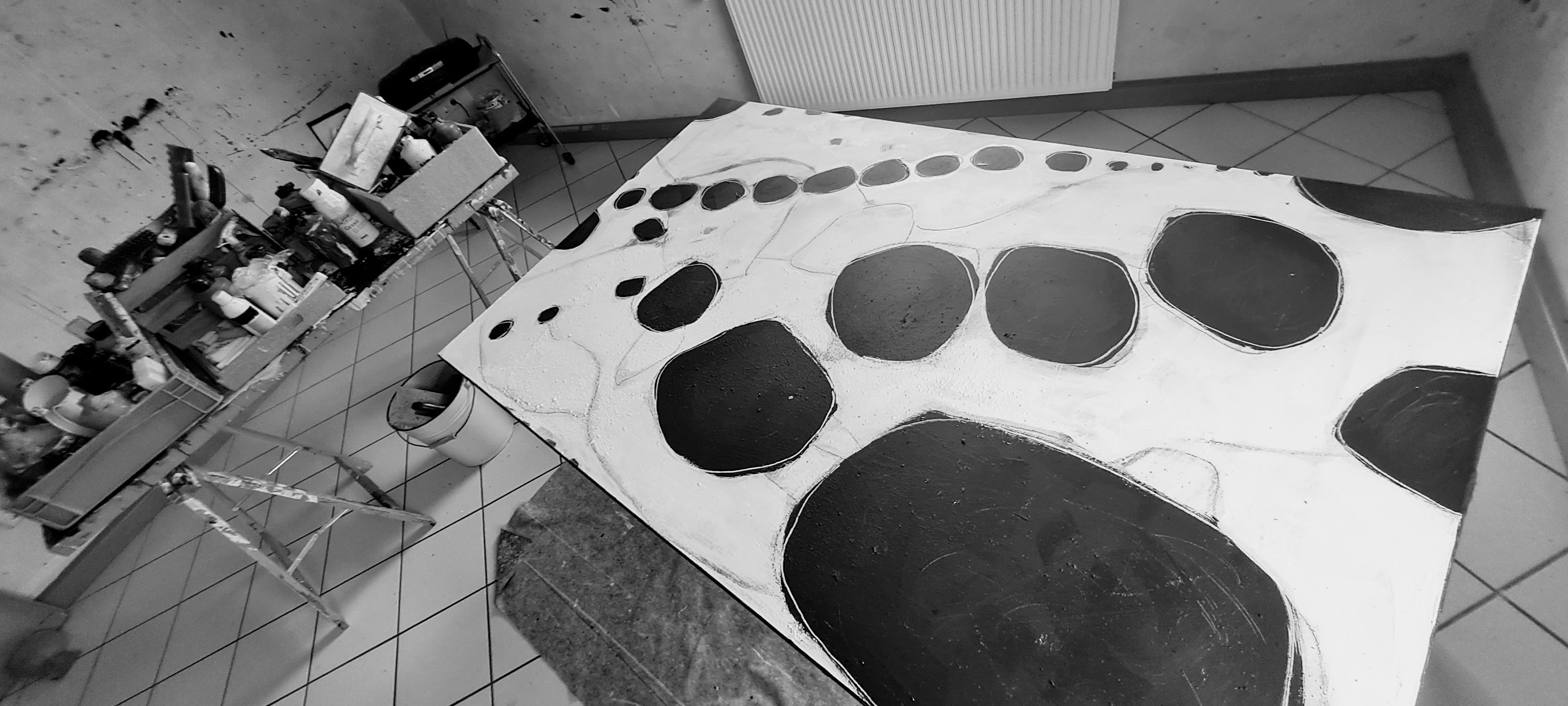 Personalisierte Auftragskunst und Gemälde: schwarz-weisse-bilder-abstrakt – Kategorie: Originalgemälde – Hersteller: 