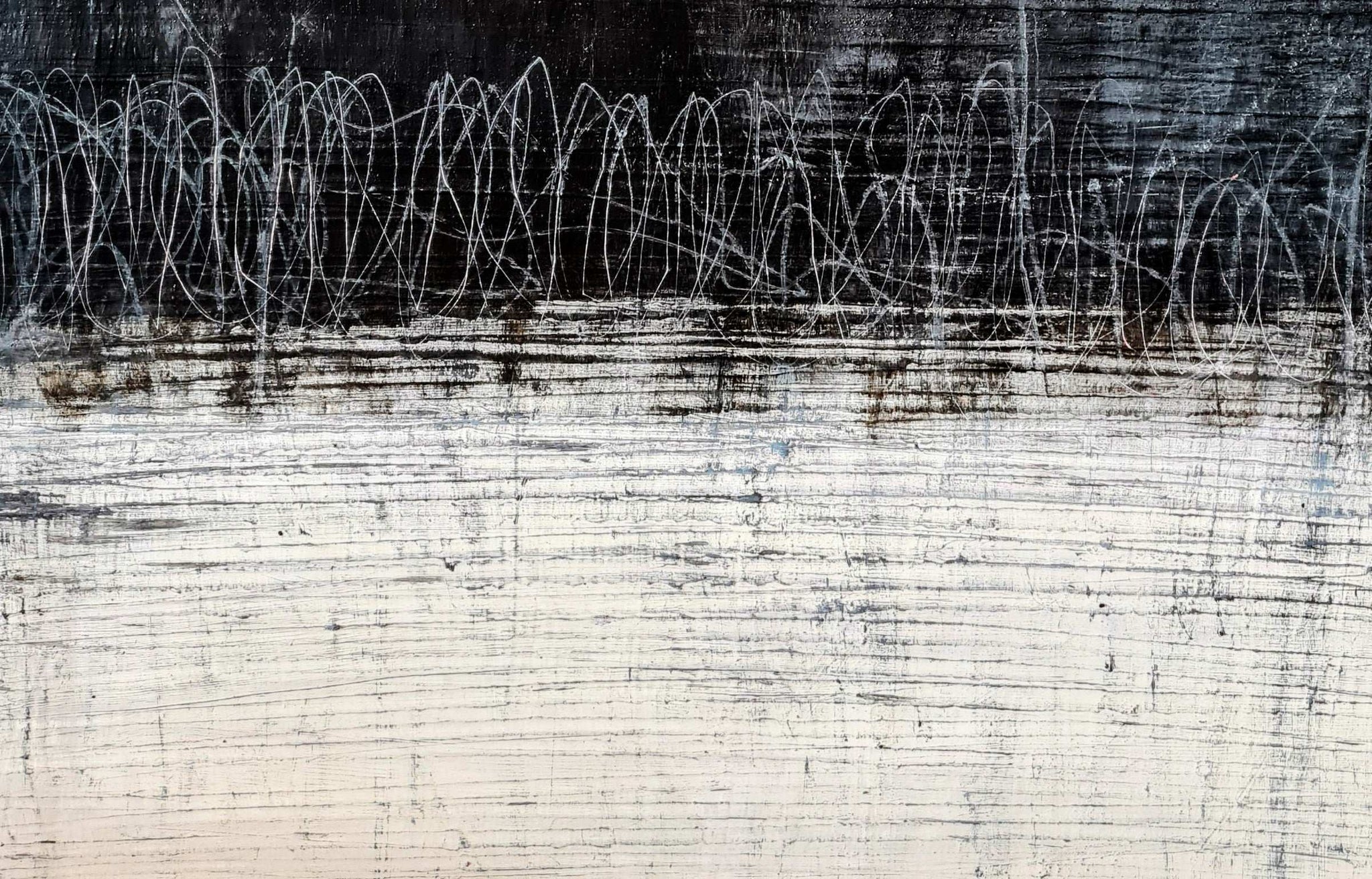 Schnelllebigkeit - schwarzweißes Bild – sofort versandbereites Leinwandbild in nan, großes Kunstwerk für moderne Wohnräume