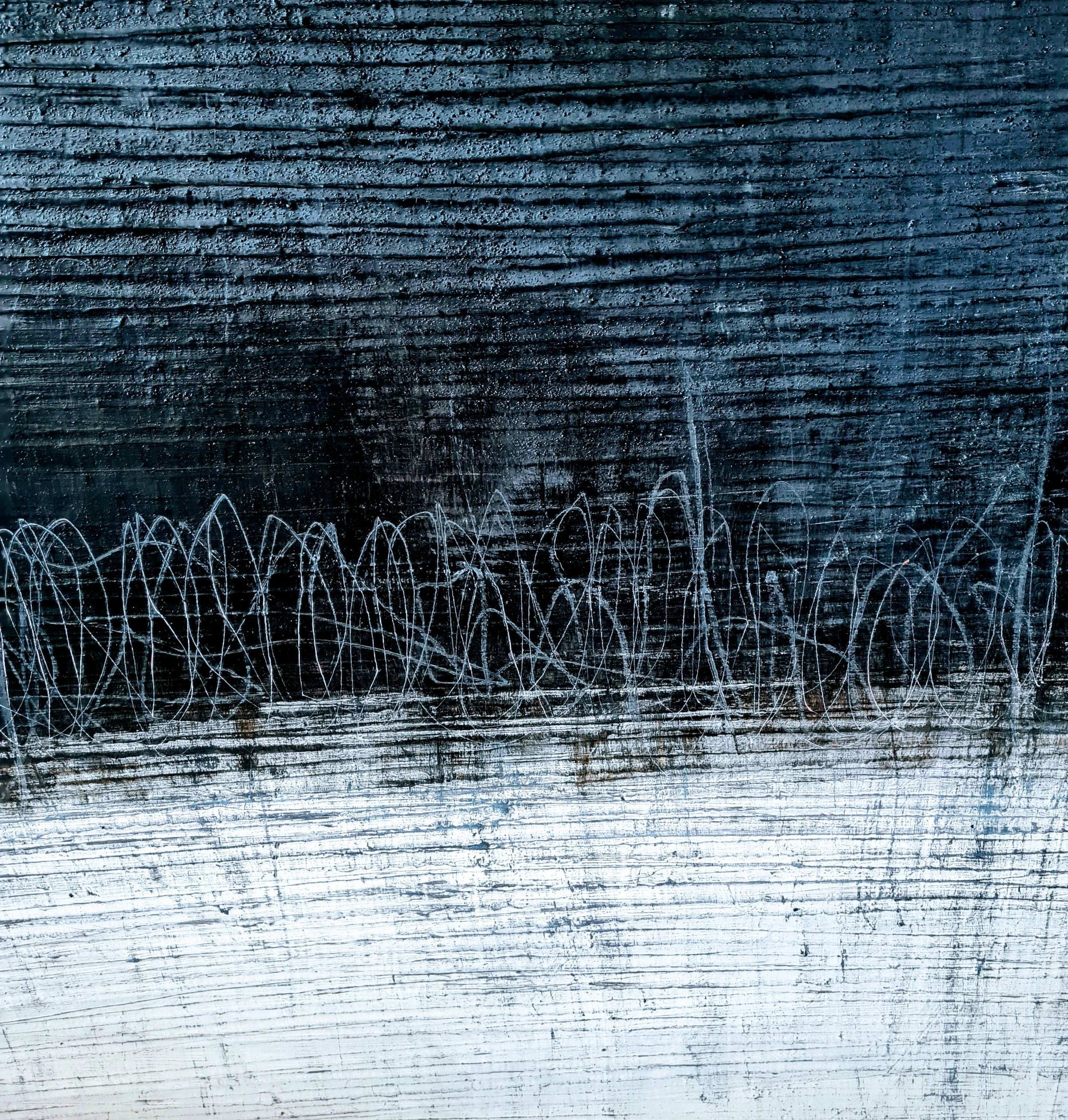 Schnelllebigkeit - schwarzweißes Bild – sofort versandbereites Leinwandbild in nan, großes Kunstwerk für moderne Wohnräume