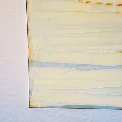 Auftragskunst, abstrakte Bilder, Die Welt des Küstenzaubers - 80 x 80 cm - Bild 4 von 4 - Auftragsmalerei,weiss-gelbes-bild, abstrakte Bilder kaufen ,