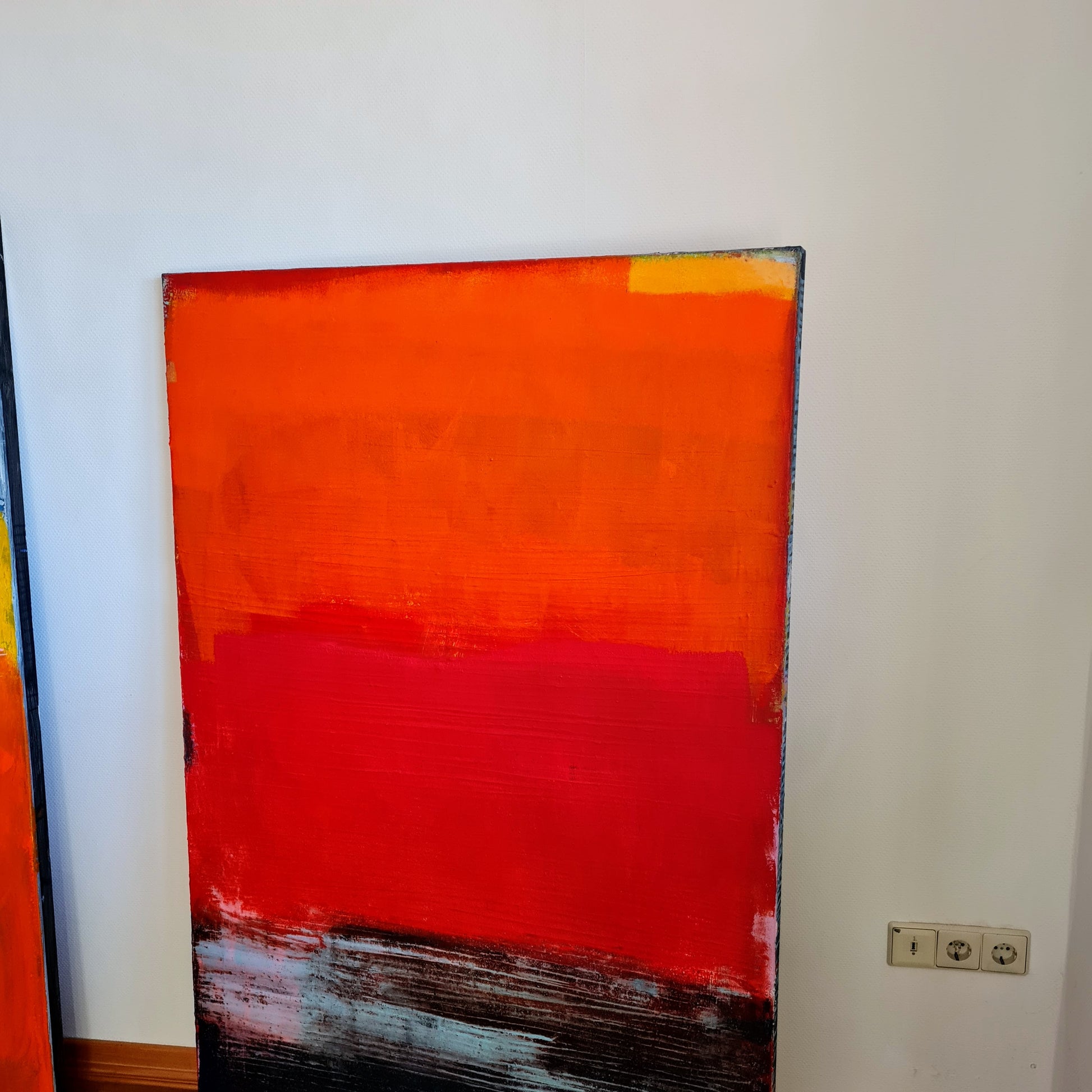 Auftragskunst, abstrakte Bilder, 150 x 100 cm - Lebensfreude in Farben - direkt verfügbar,orange-bilder-modern, abstrakte Bilder kaufen ,