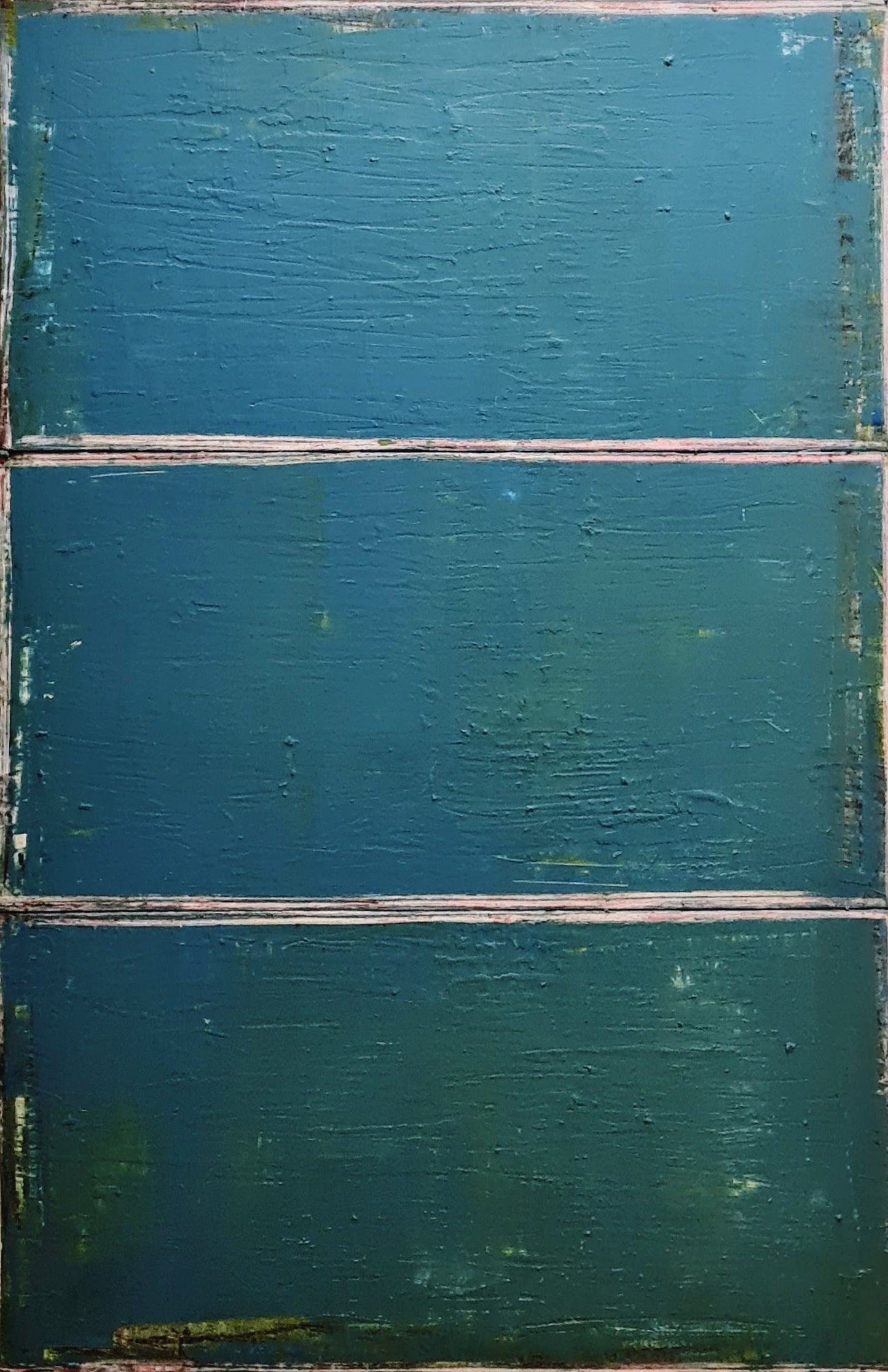  Schubladengedanken einordnen / 120 x 80 cm / blau grün, Schubladengedanken einordnen / 120 x 80 cm plus schwarzen Schattenfugenrahmen / blau grün  abstrakte acrylbilder auf leinwand
