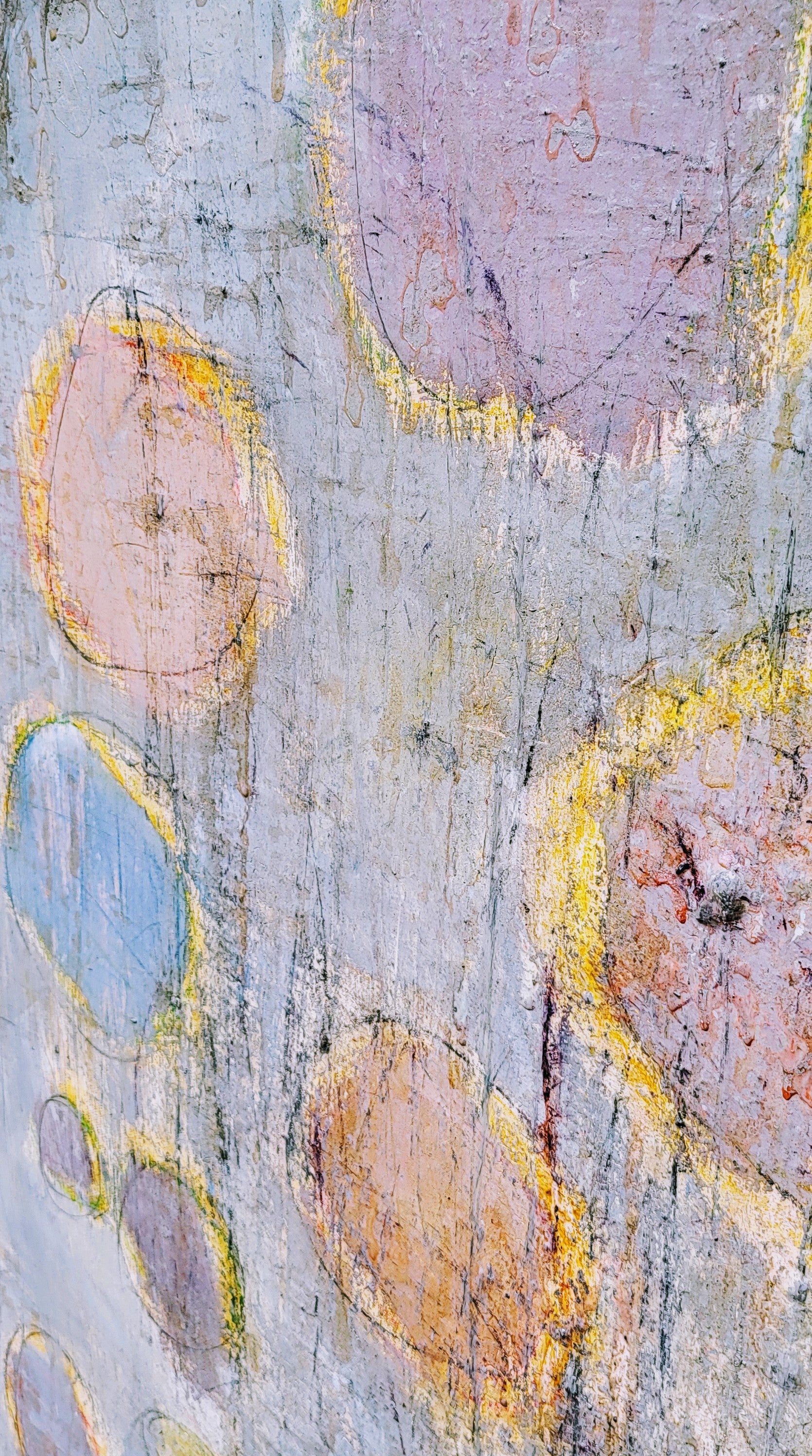 Hellblaues - Bild - Frühlingsnebel – sofort versandbereites Leinwandbild in nan, großes Kunstwerk für moderne Wohnräume