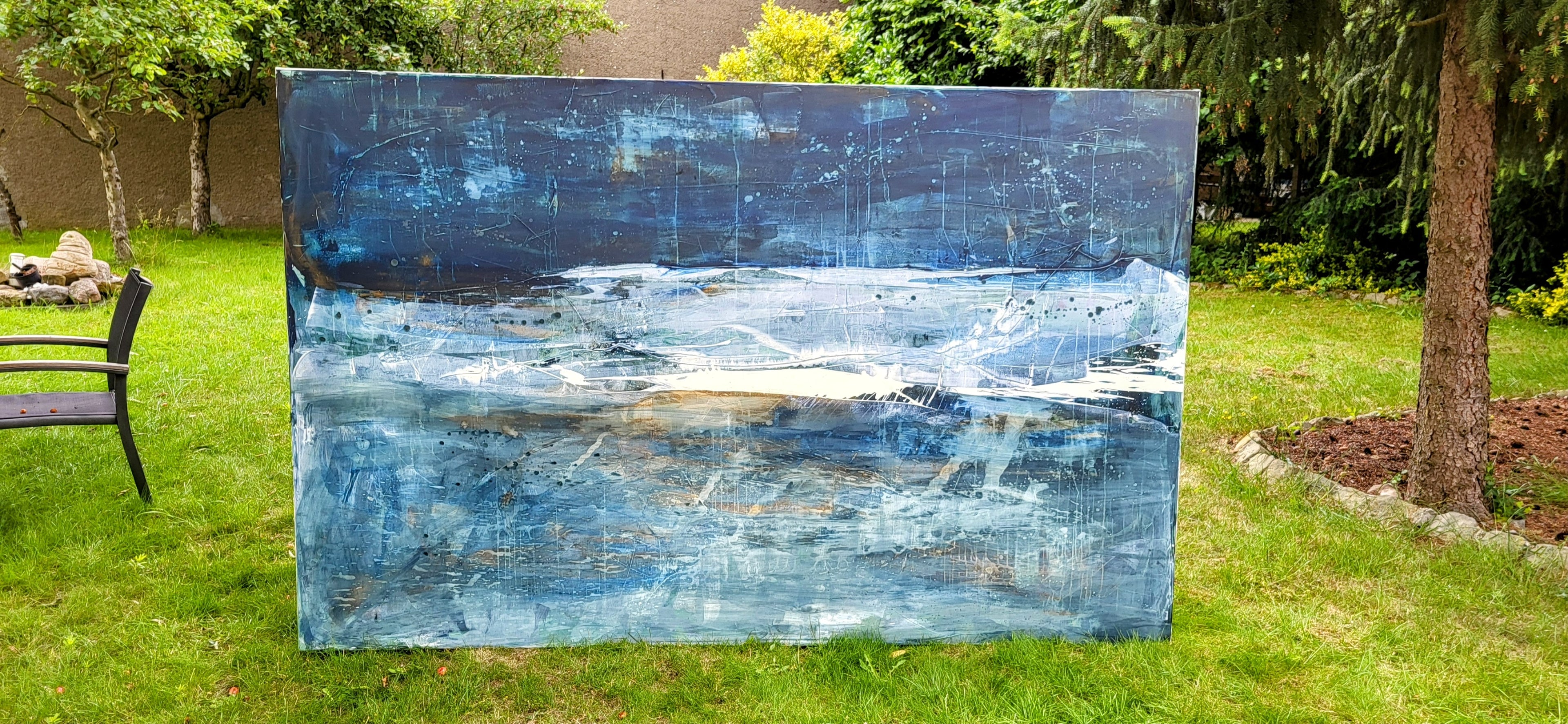 Personalisierte Auftragskunst und Gemälde: gruenes-grosses-bild-abstrakte-kunst – Kategorie: Originalgemälde – Hersteller: 