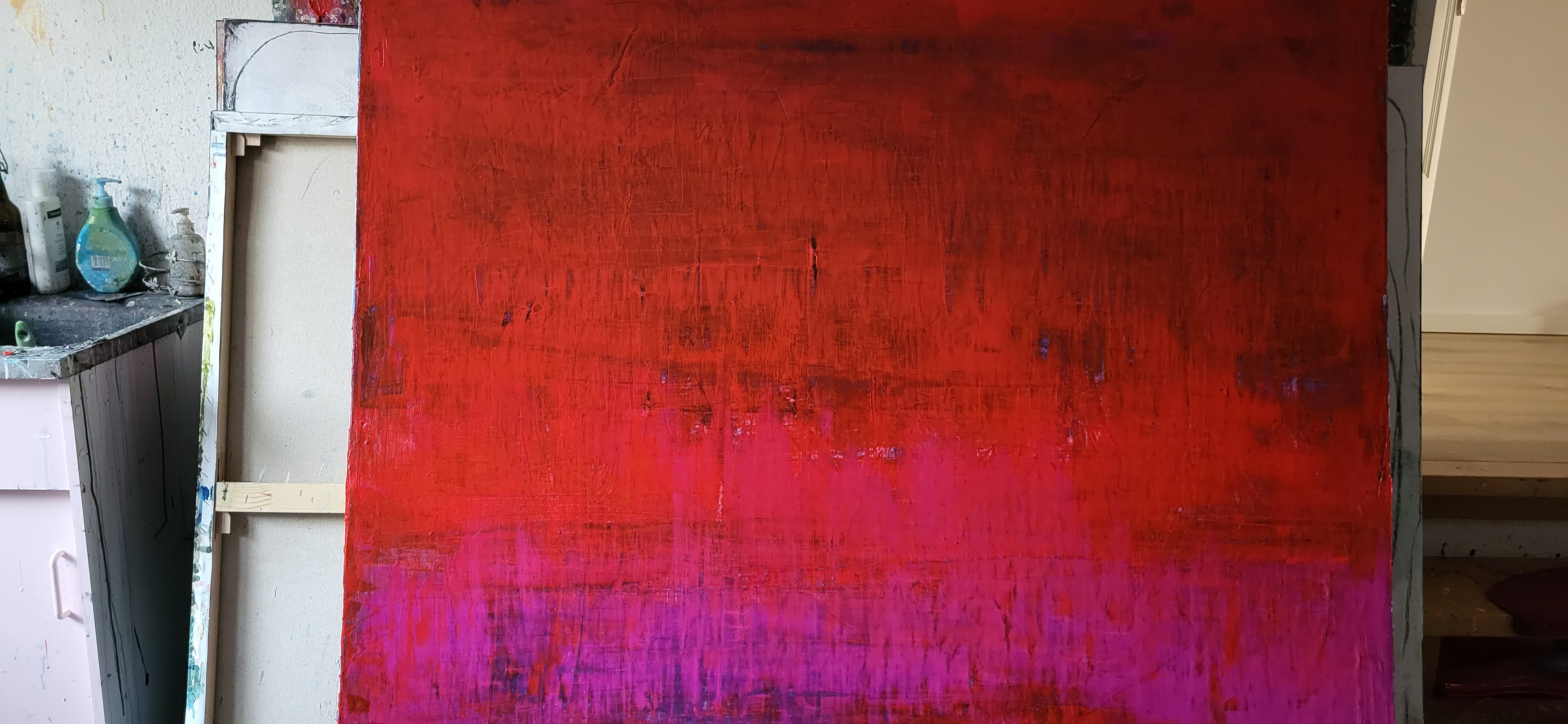 Personalisierte Auftragskunst und Gemälde: rotes-grosses-bild-160-x-160-cm – Kategorie: Originalgemälde – Hersteller: 