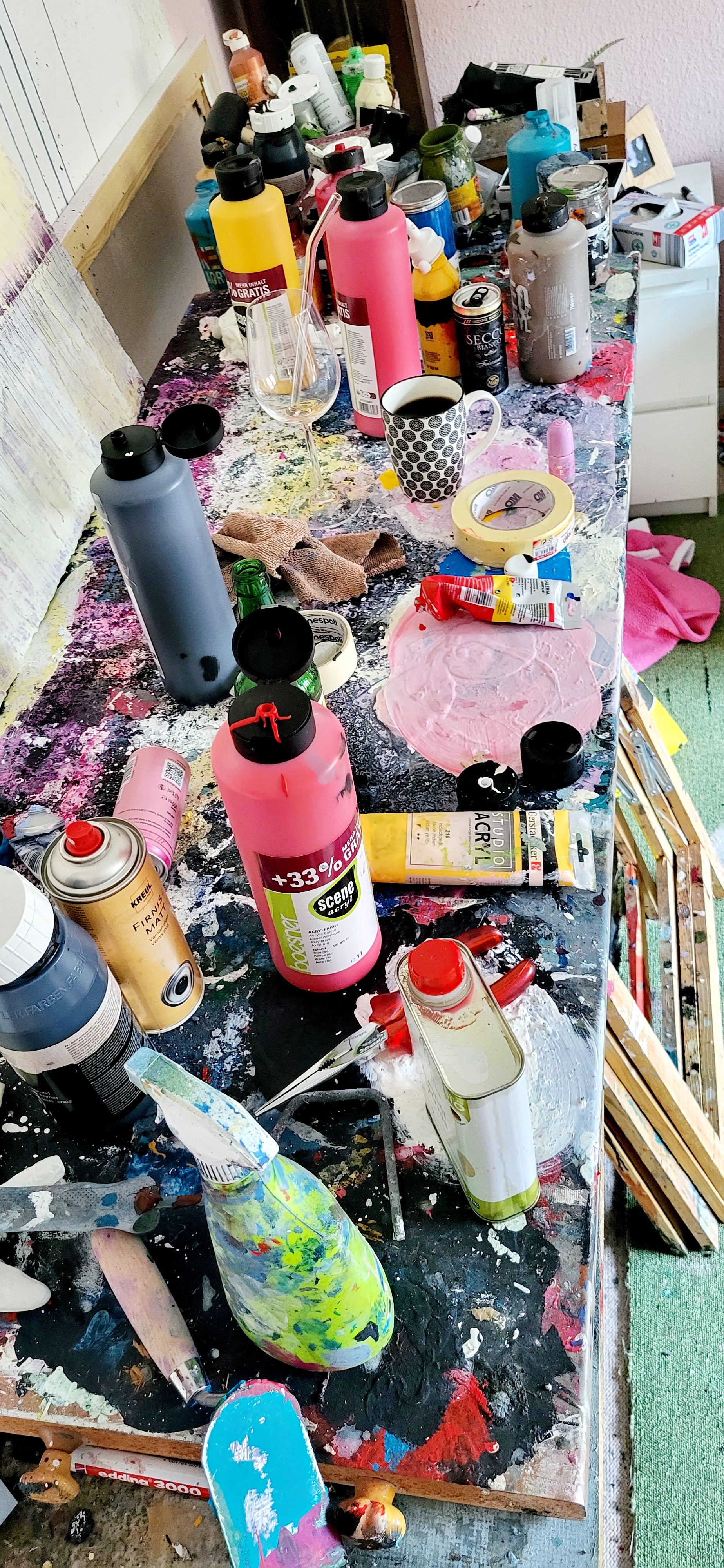 Abstraktes Gemälde Rot Groß – mit Struktur – XXL Kunstwerk als Blickfang im Wohnraum