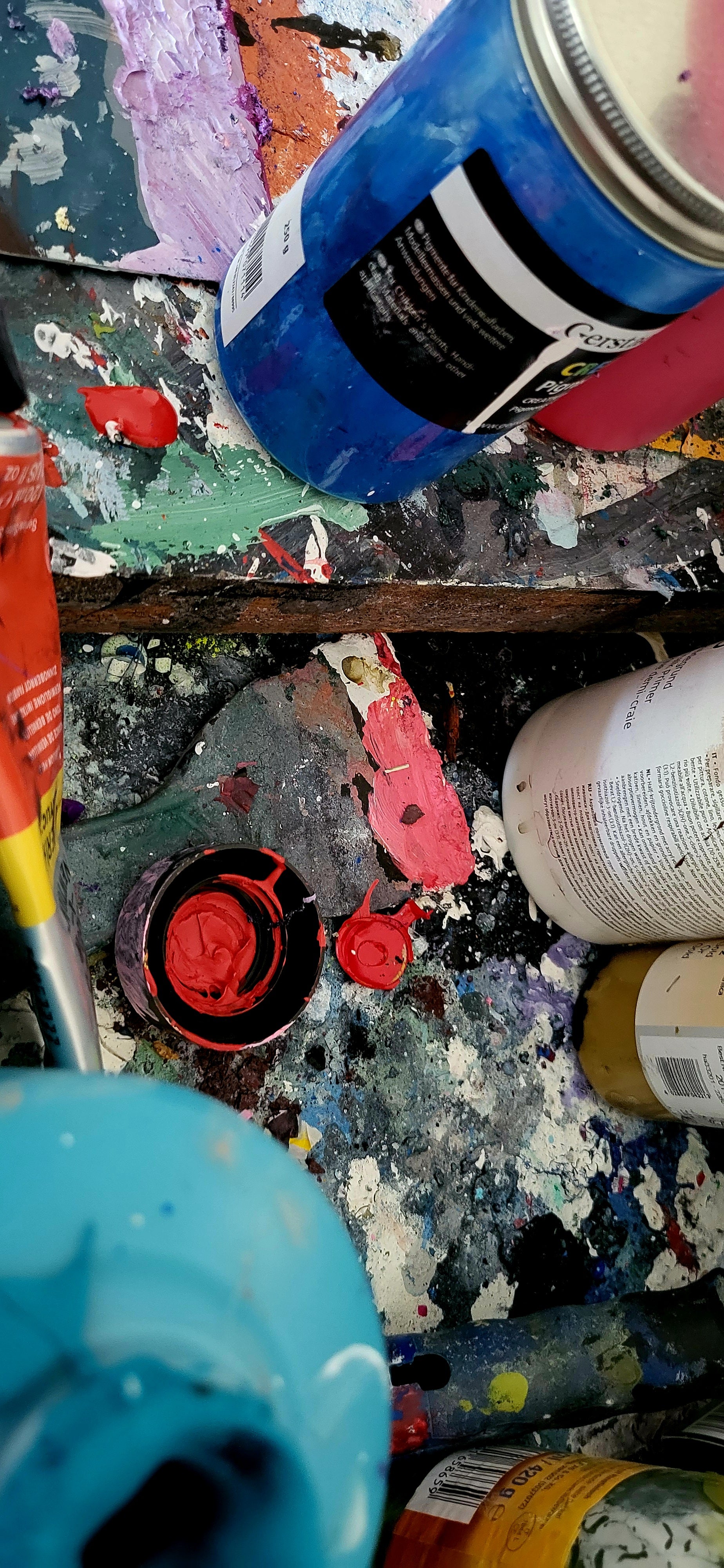 Abstraktes Gemälde Rot Groß – mit Struktur – Großformatiges Wandbild für stilvolle Einrichtung