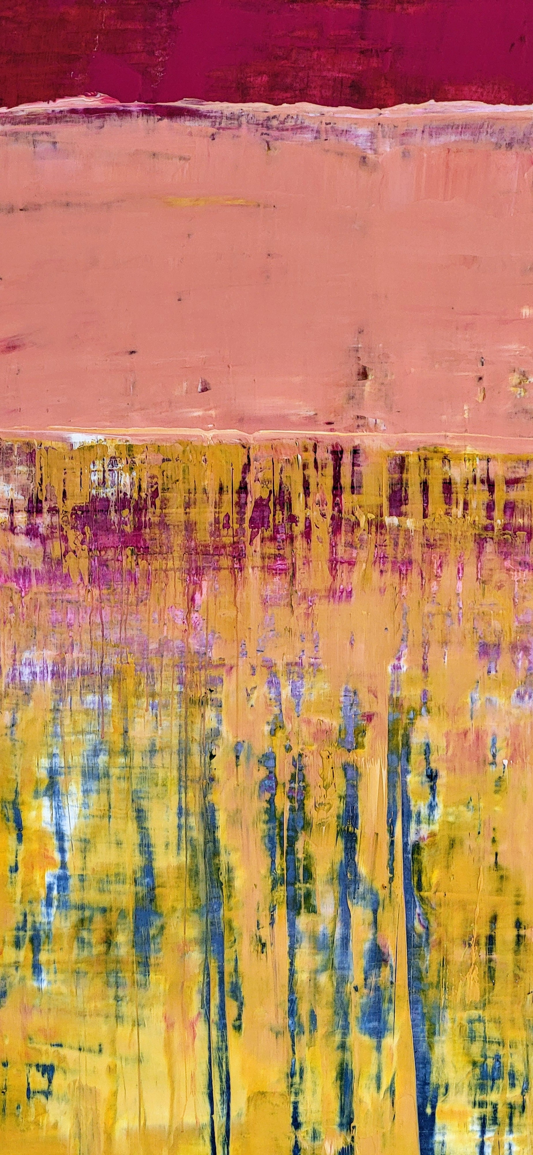 Personalisierte Auftragskunst und Gemälde: gelbes-rotes-bild – Kategorie: Originalgemälde – Hersteller: 