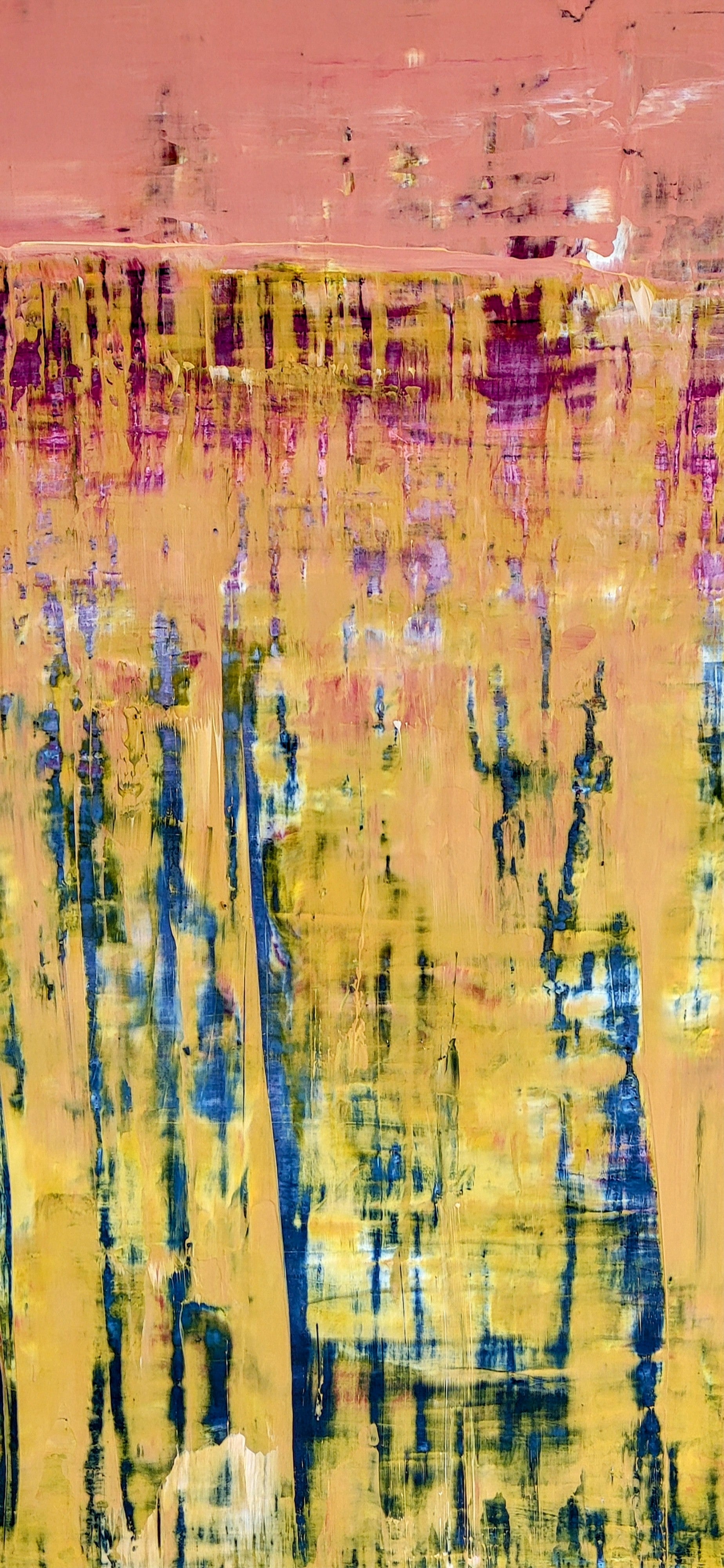 Personalisierte Auftragskunst und Gemälde: gelbes-rotes-bild – Kategorie: Originalgemälde – Hersteller: 