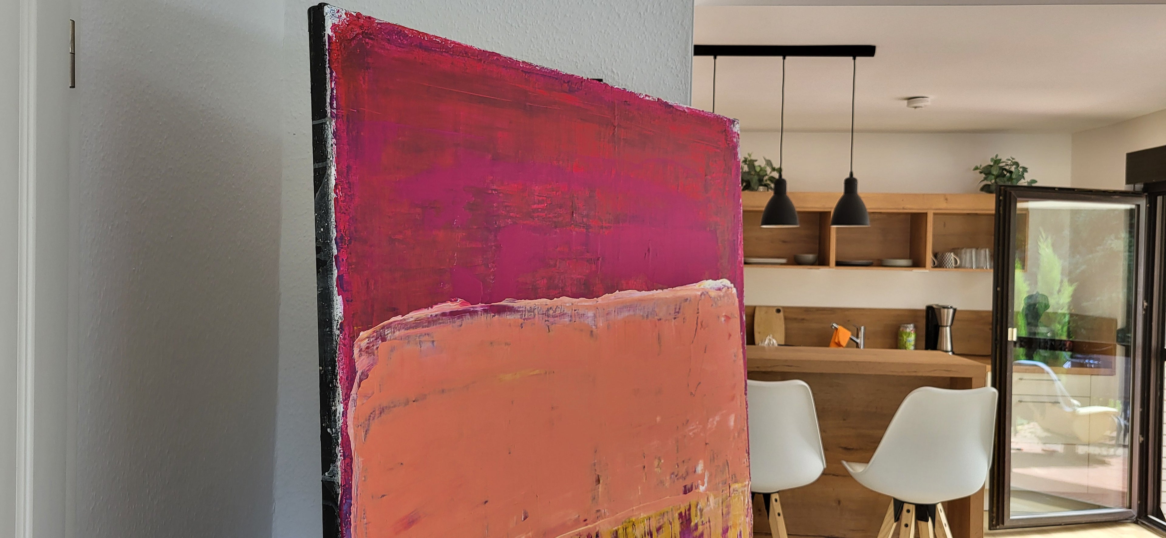 Personalisierte Auftragskunst und Gemälde: gelbes-rotes-bild – Kategorie: Originalgemälde – Hersteller: 