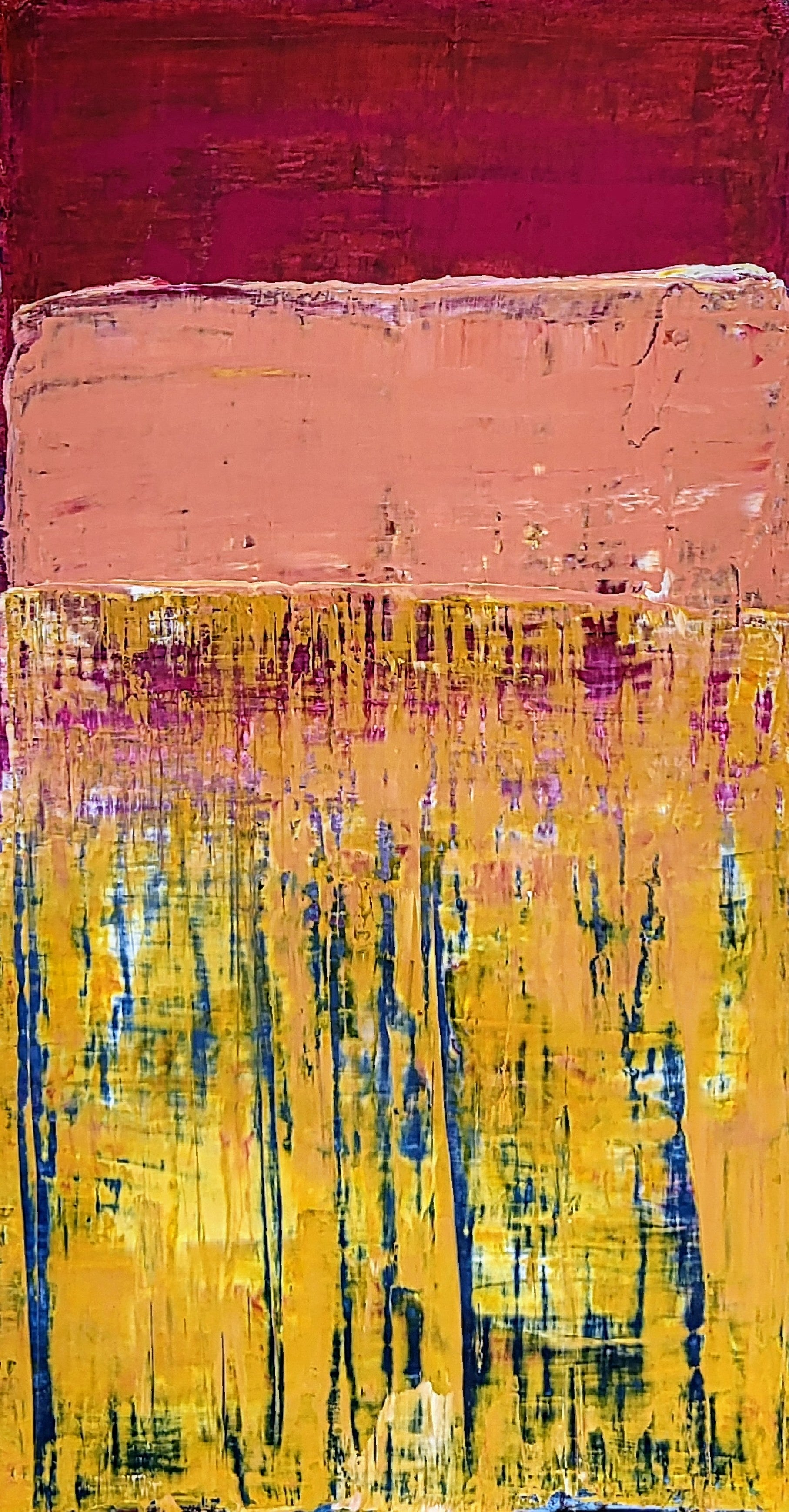 Personalisierte Auftragskunst und Gemälde: gelbes-rotes-bild – Kategorie: Originalgemälde – Hersteller: 