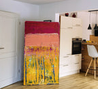 Personalisierte Auftragskunst und Gemälde: gelbes-rotes-bild – Kategorie: Originalgemälde – Hersteller: 