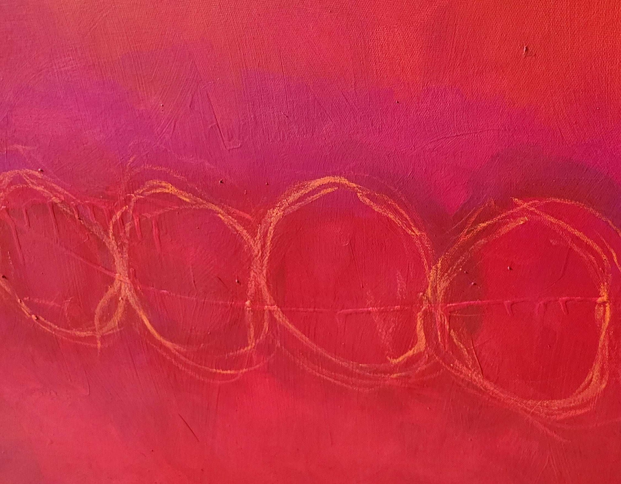 Rotes Bild - Im Fluss der Bewegung – sofort versandbereites Leinwandbild in nan, großes Kunstwerk für moderne Wohnräume