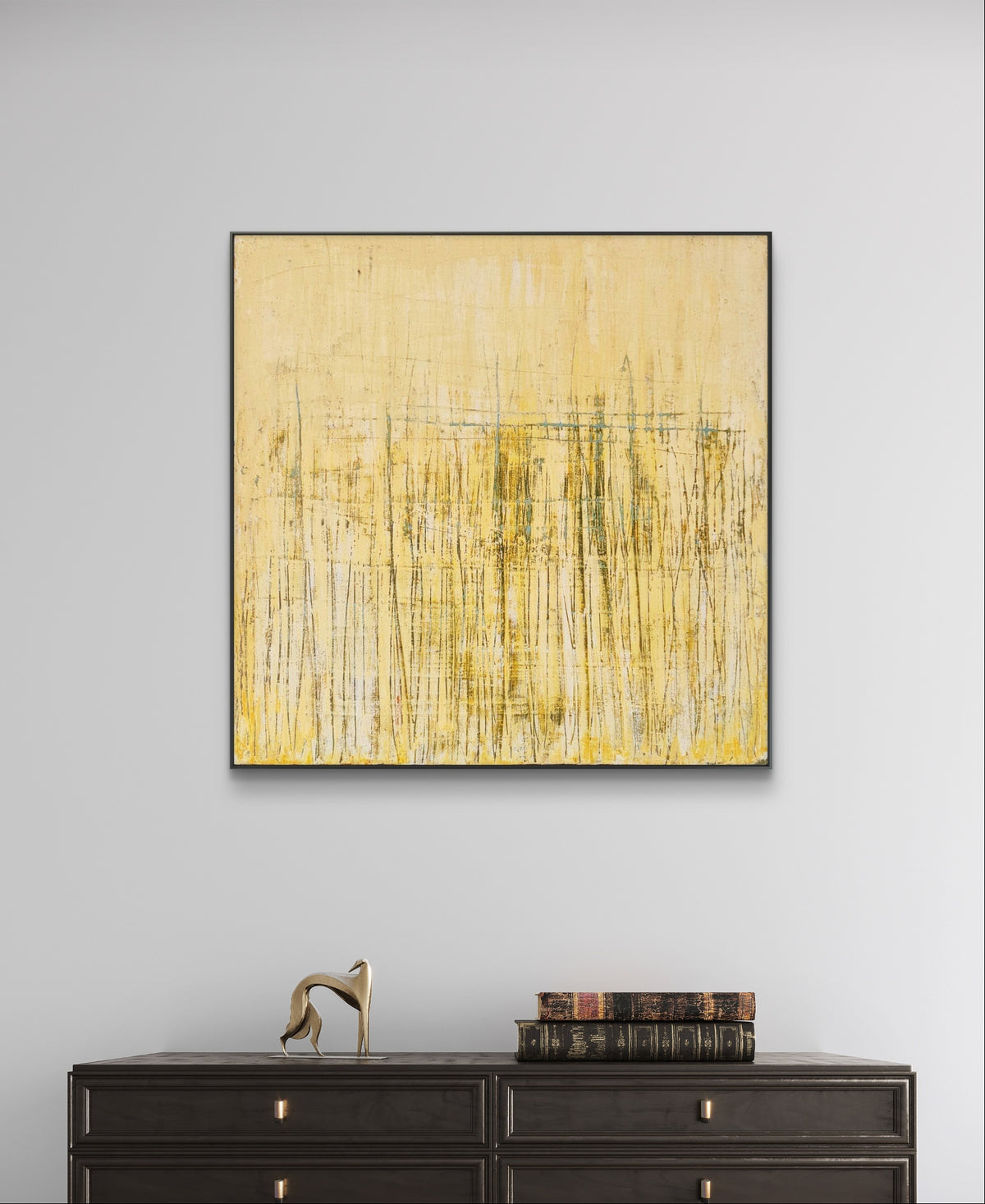 Personalisierte Auftragskunst und Gemälde: gelbe-abstrakte-bilder – Kategorie: Originalgemälde – Hersteller: