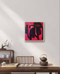 Abstraktes Gemälde – Küßchen – Schlafzimmer Einzelstück 70 X 70 cm Sofort Verfügbar – Individuelles Wandbild für modernes Wohnen