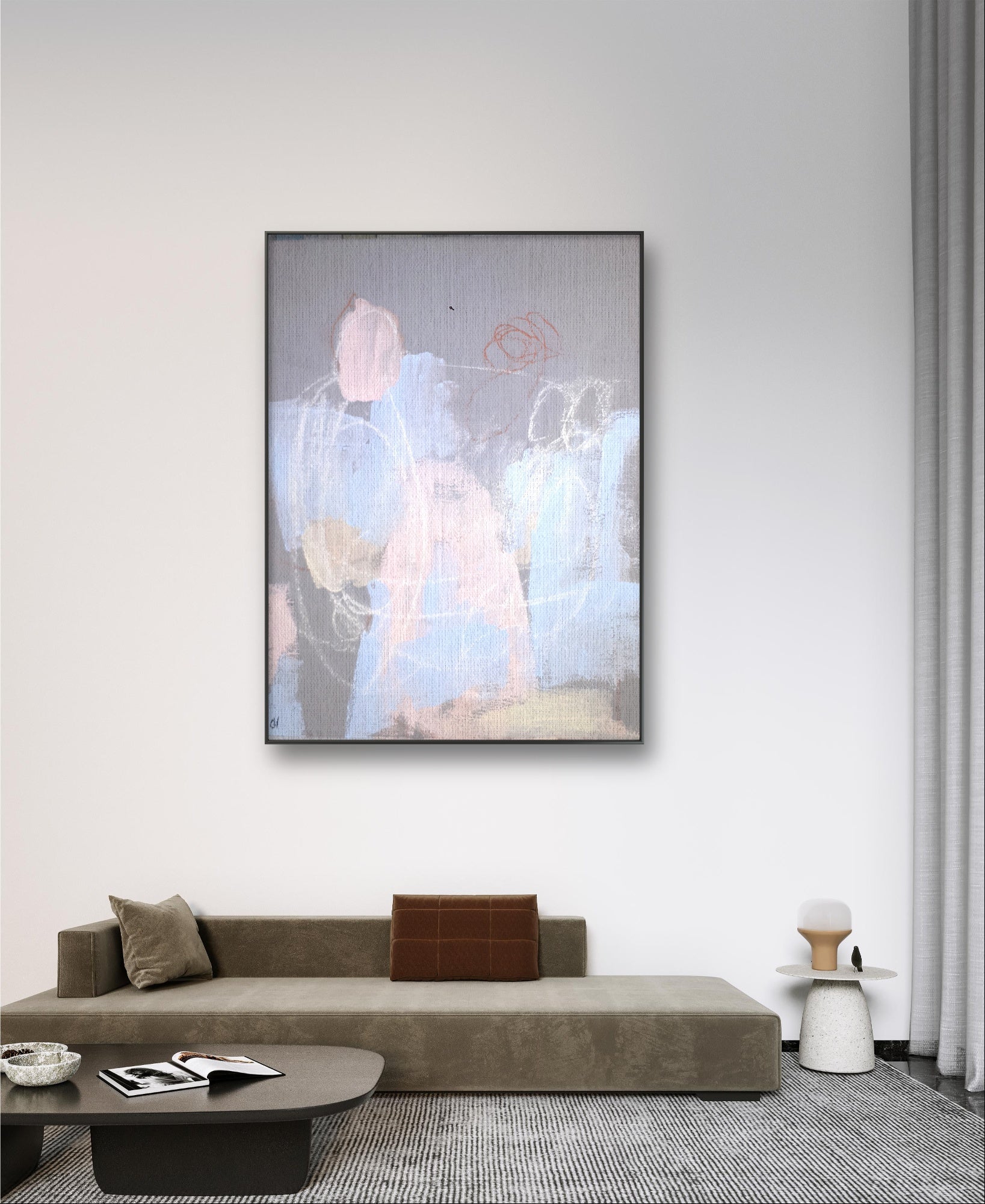 Personalisierte Auftragskunst und Gemälde: abstraktes-dezentes-bild-auftragskunst – Kategorie: Originalgemälde – Hersteller: 