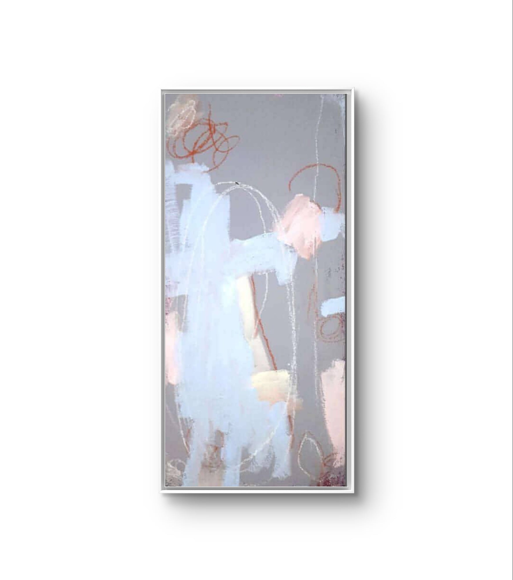 Mutterliebe – modernes Leinwandbild, Detailansicht Motiv 1.0. Dieses Werk aus der Artvergnügen-Galerie ist von Rabatten ausgenommen.
Eine abstrakte Interpretation in Pastellfarben
Üb