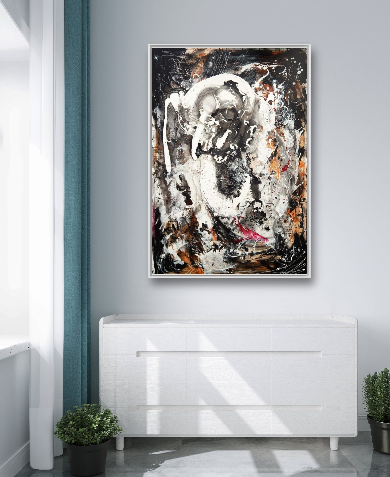 nan – modernes Leinwandbild, Detailansicht Motiv 4.0 für Pinterest, Etsy und Google optimiert