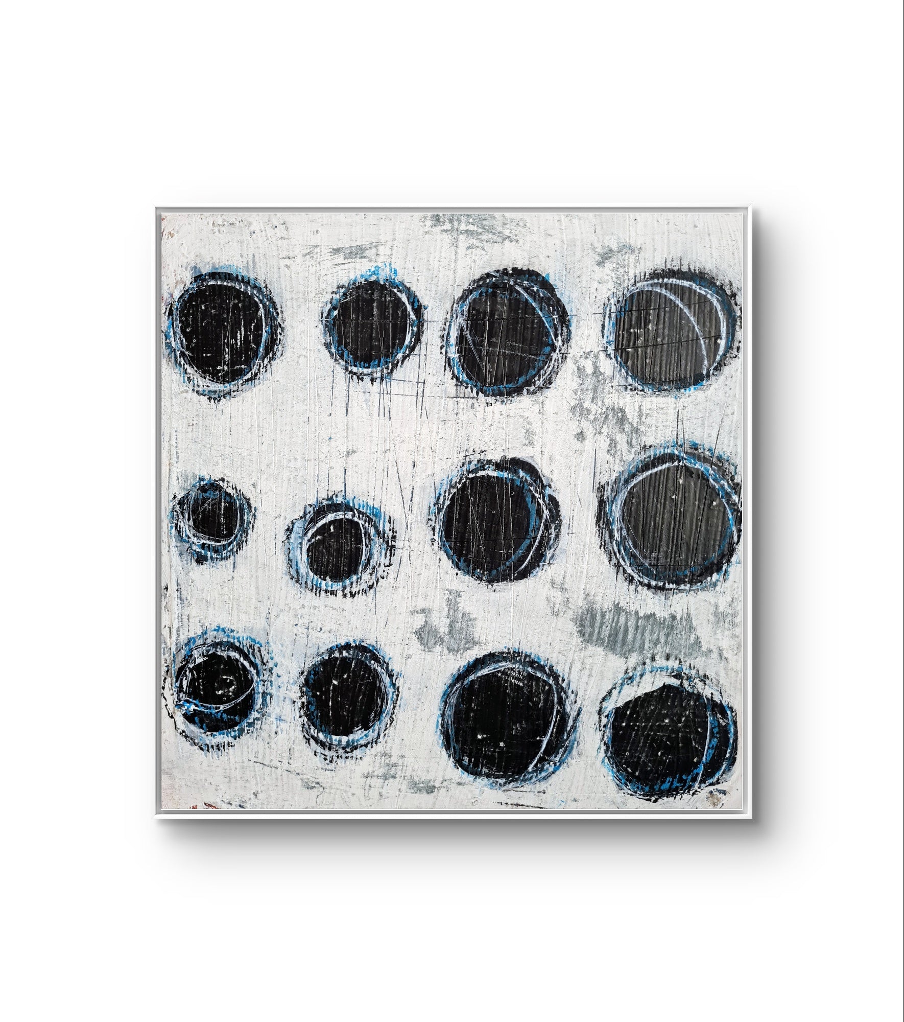 Verschiedene Charaktere I – modernes Leinwandbild, Detailansicht Motiv 1.0. Verschiedene Charaktere – Ausdruck durch Form und Farbe
Dieses Kunstwerk spiegelt die Vielfalt und Tiefe abstrakter Komp