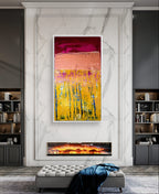 Personalisierte Auftragskunst und Gemälde: gelbes-rotes-bild – Kategorie: Originalgemälde – Hersteller: 