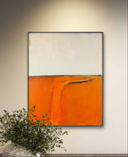 Personalisierte Auftragskunst und Gemälde: abstraktes-bild-in-orange – Kategorie: Originalgemälde – Hersteller: 