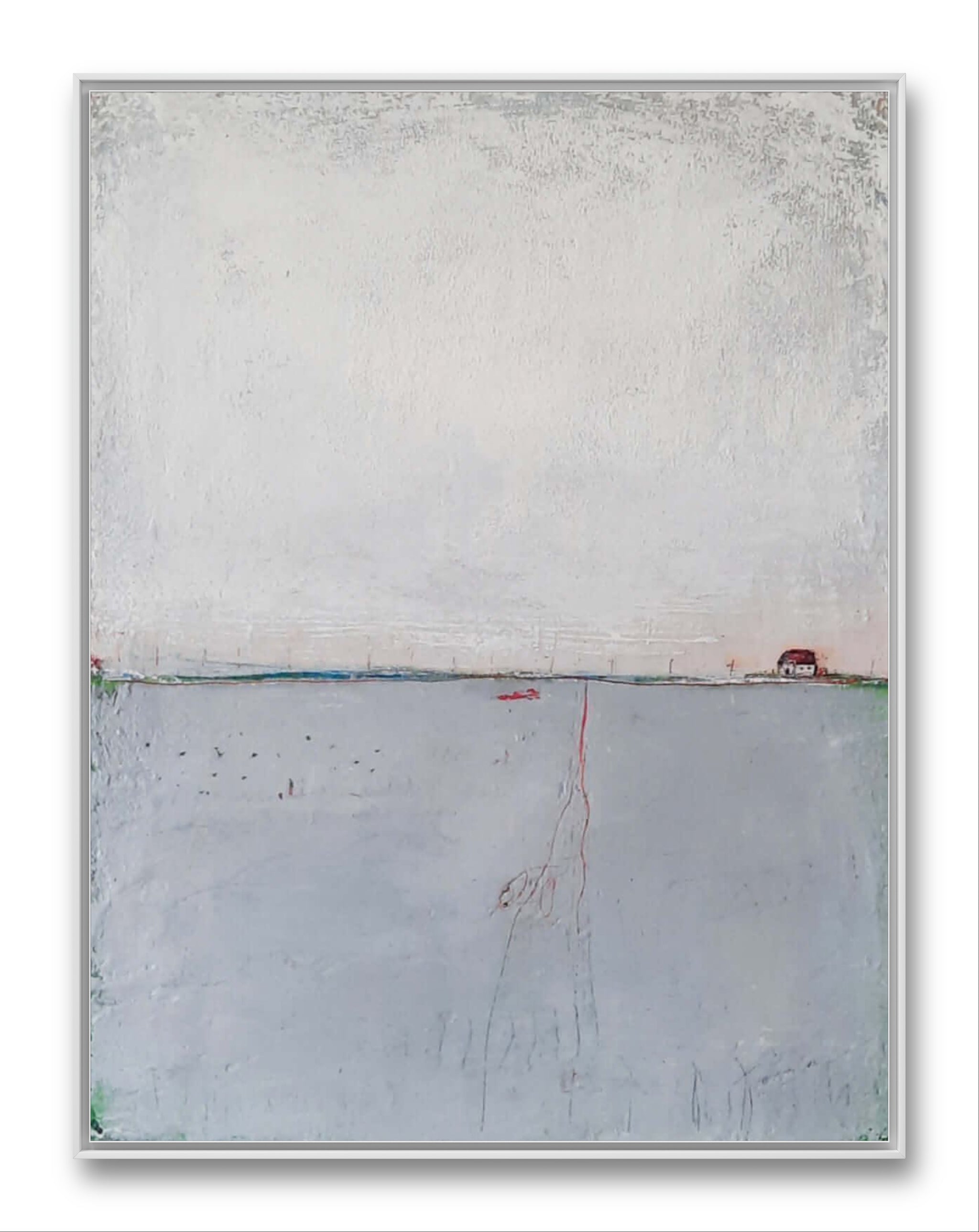 Der Schäfer – modernes Leinwandbild, Detailansicht Motiv 1.0. Ein individuelles Landschaftsbild
„Der Schäfer“ ist ein minimalistisches Landschaftsbild, dass ich auf Bestellung anfert