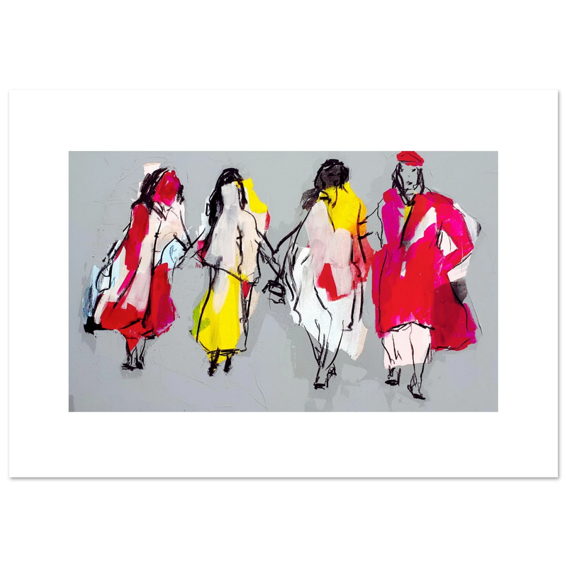 abstraktes gemaelde modernes acrylbild leinwand abstraktes gemälde – „premium matte paper poster shopping in drei versionen“