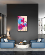 Personalisierte Auftragskunst und Gemälde: abstraktes-bild-pink-rot – Kategorie: Originalgemälde – Hersteller: 