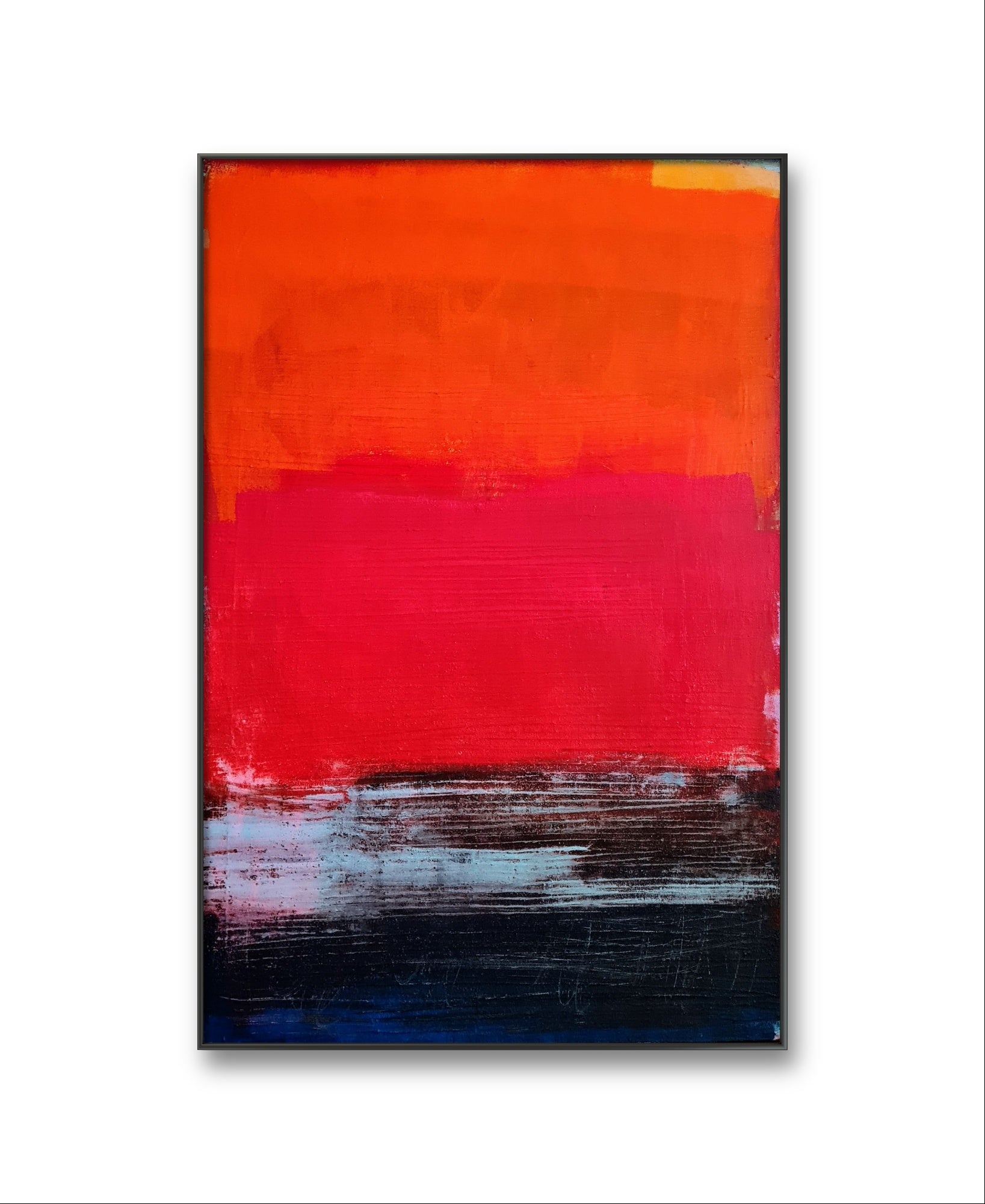 Lebensfreude in Farben – modernes Leinwandbild, Detailansicht Motiv 1.0. orange-bilder-modern
Individuelle Anfertigung und Präsentation
Eine Gestaltung in diesem Stil kann individuell angepasst