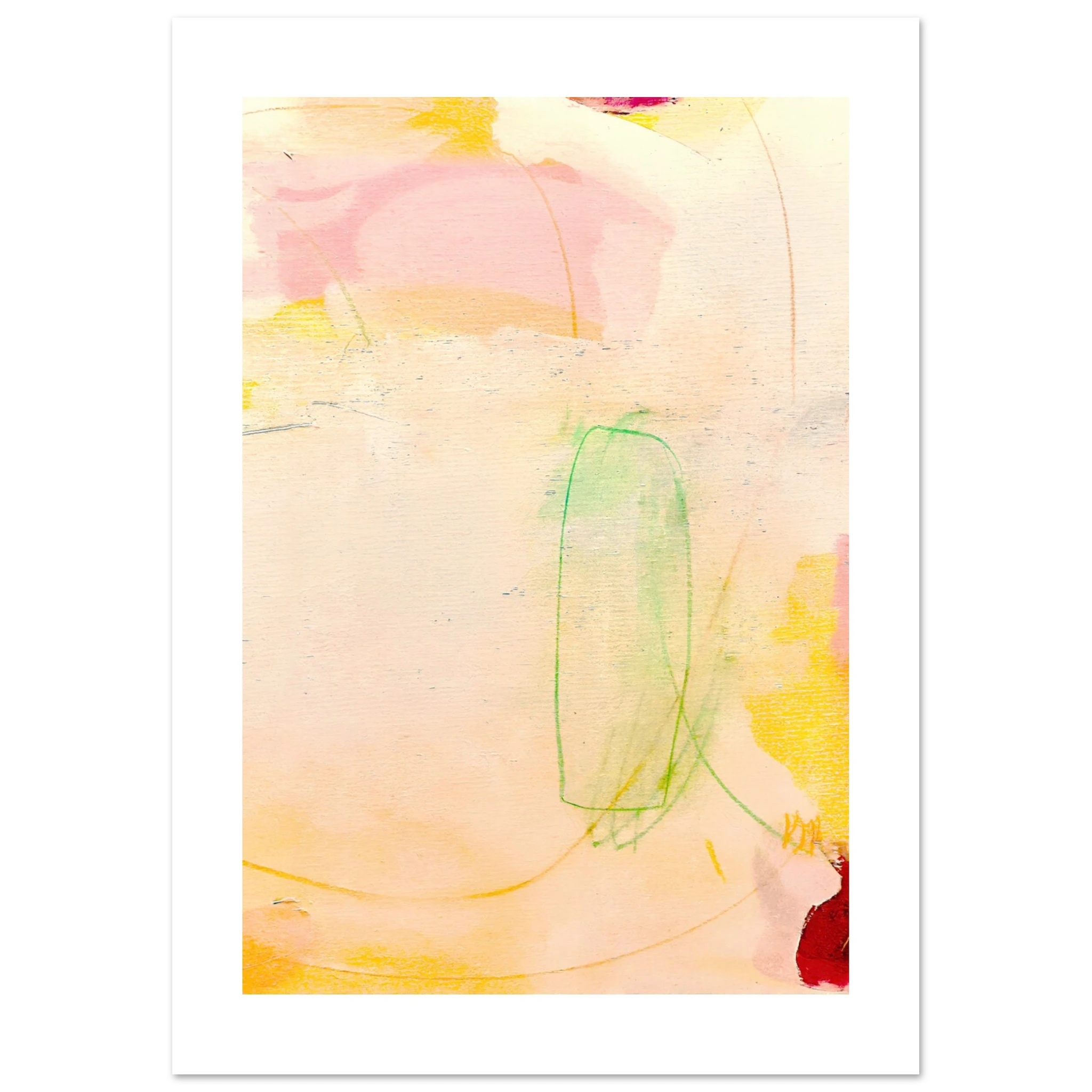 abstraktes gemaelde modernes acrylbild leinwand abstraktes gemälde – „premium matte paper poster picknick“