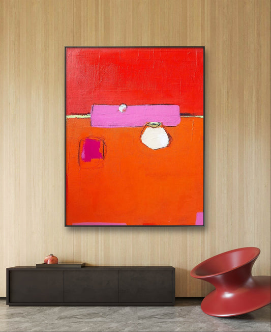 Auftragsmalerei rote Bilder Wohnzimmer Küche abstrakte acrylbilder,abstrakte große Leinwandbilder abstrakte Bilder kaufen ,