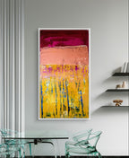 Personalisierte Auftragskunst und Gemälde: gelbes-rotes-bild – Kategorie: Originalgemälde – Hersteller: 