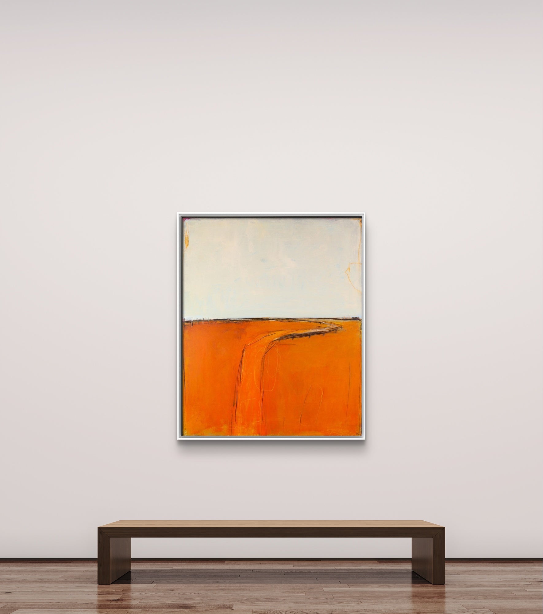 Personalisierte Auftragskunst und Gemälde: abstraktes-bild-in-orange – Kategorie: Originalgemälde – Hersteller: Conny Wachsmann, Artist