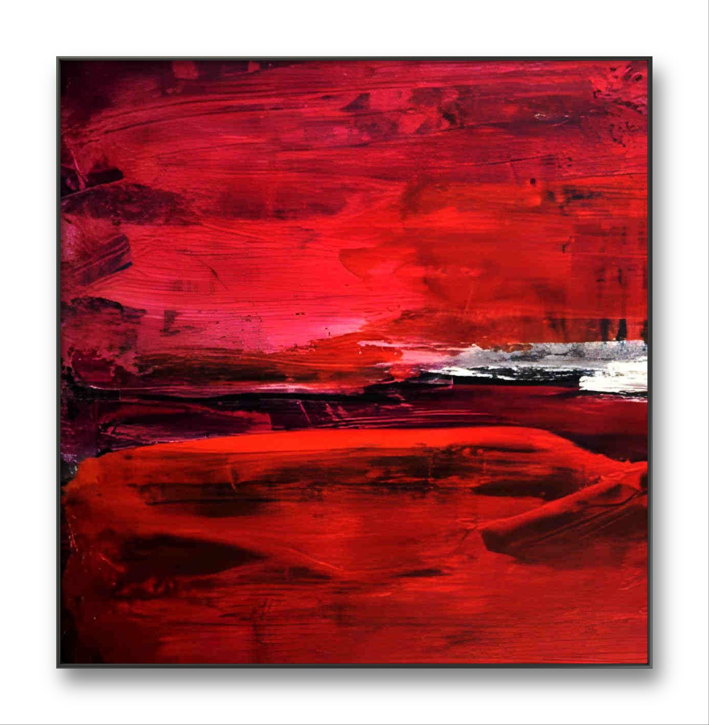 Auftragskunst, abstrakte Bilder, Liebe in Farbe - Ein kraftvolles und dynamisches Gemälde in intensiven Rottönen,abstrakte-auftragsmalerei-1, abstrakte Bilder kaufen ,