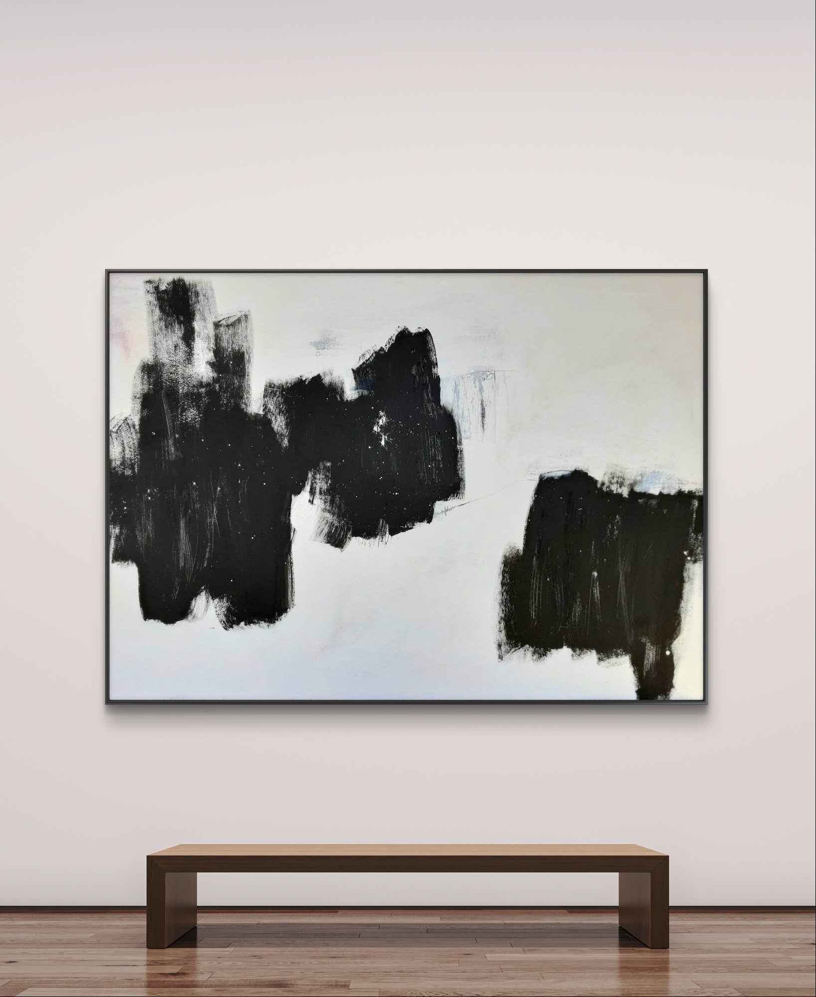 Großes schwarzweiß Bild - Freie Bahn nan cm – sofort verfügbares Wandbild in nan, Seitenansicht als Statement Kunst im Esszimmer oder Flur