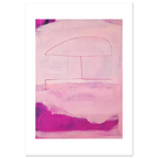 Abstraktes pinkes Poster "Sommerhusche“ – Moderne Kunst für offene Wohnbereiche