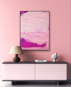 Abstraktes Gemälde – Mutterliebe 90x40cm – Schlafzimmer Einzelstück Sofort Verfügbar – Abstrakte Wandkunst über Sofa
