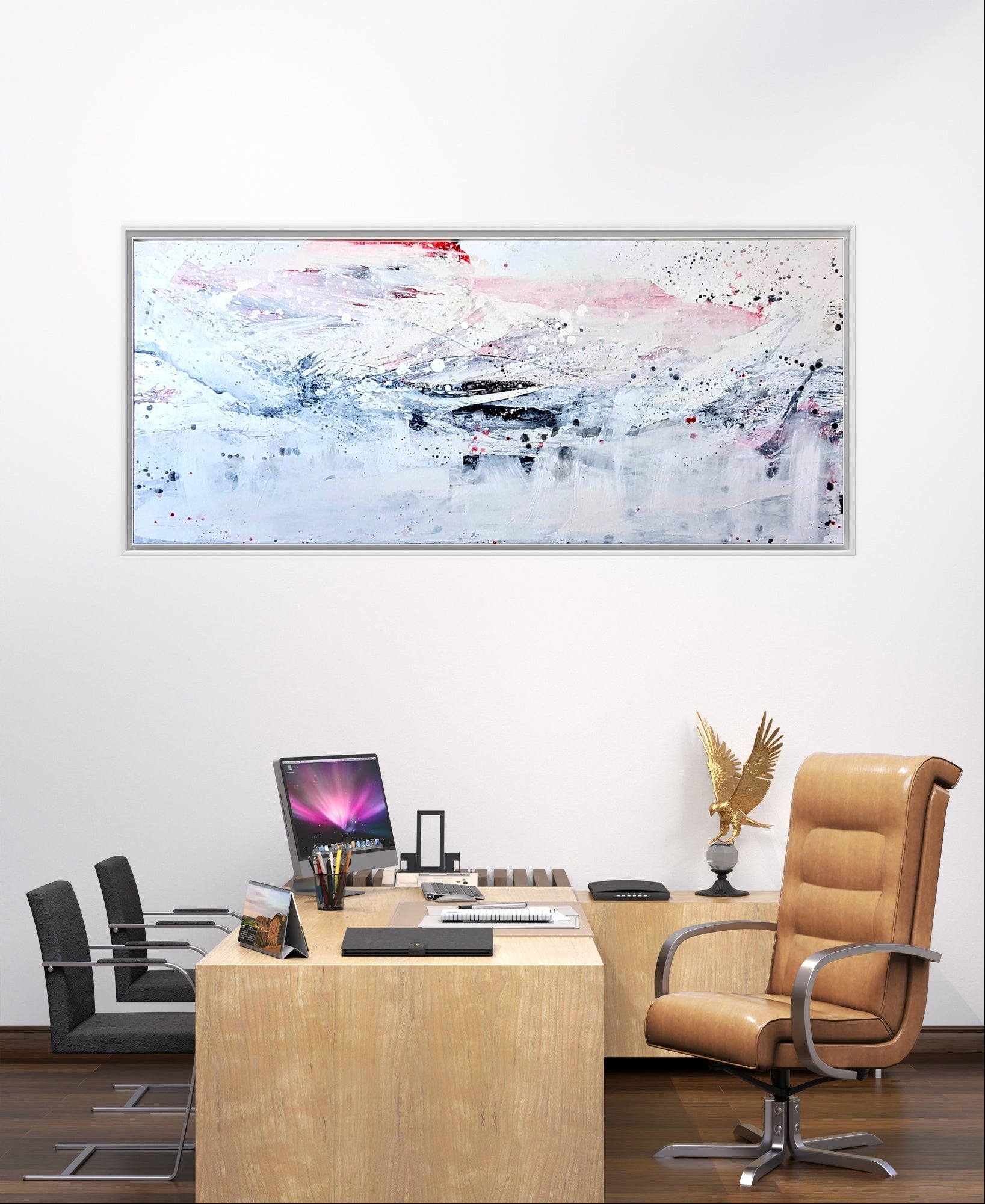 Personalisierte Auftragskunst und Gemälde: weisse-grosse-bilder-mit-schwung – Kategorie: Originalgemälde – Hersteller: