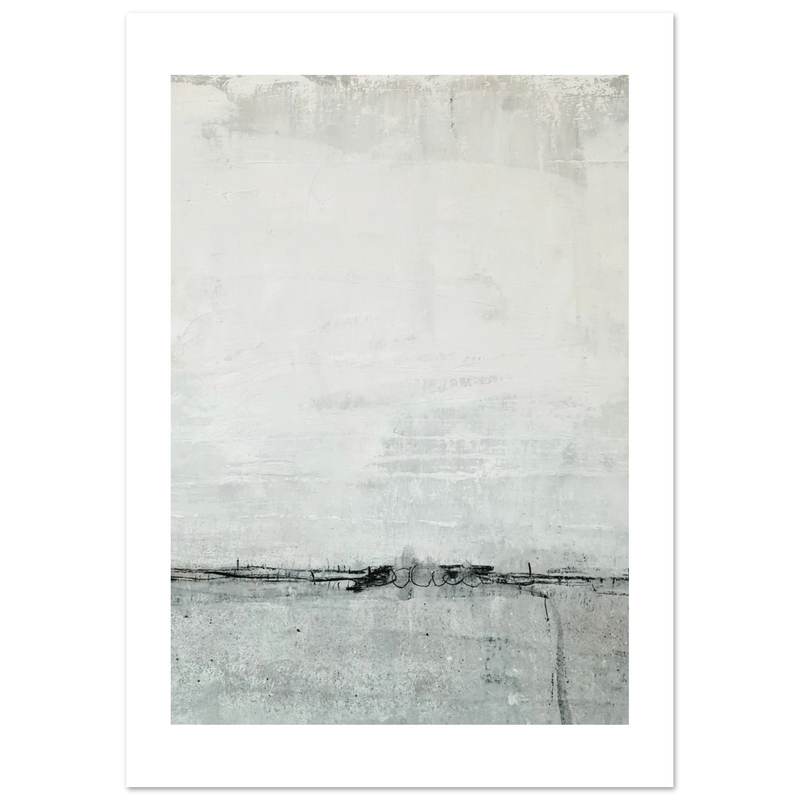 abstraktes gemaelde modernes acrylbild leinwand abstraktes gemälde – „premium matte paper poster klare gedanken“