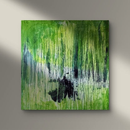 Im Einklang - Grünes Bild 160 x 160 cm Eyecatcher