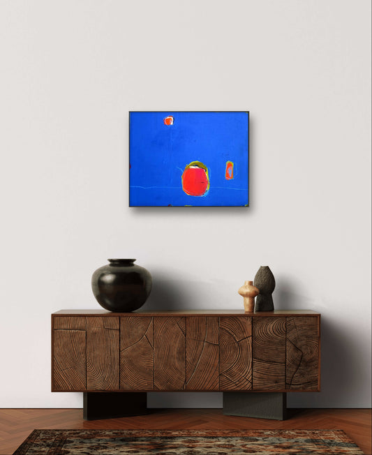 blaues bild abstrakte kunst - nicht nur ein Küchenbild,abstrakte große Leinwandbilder abstrakte Bilder kaufen ,