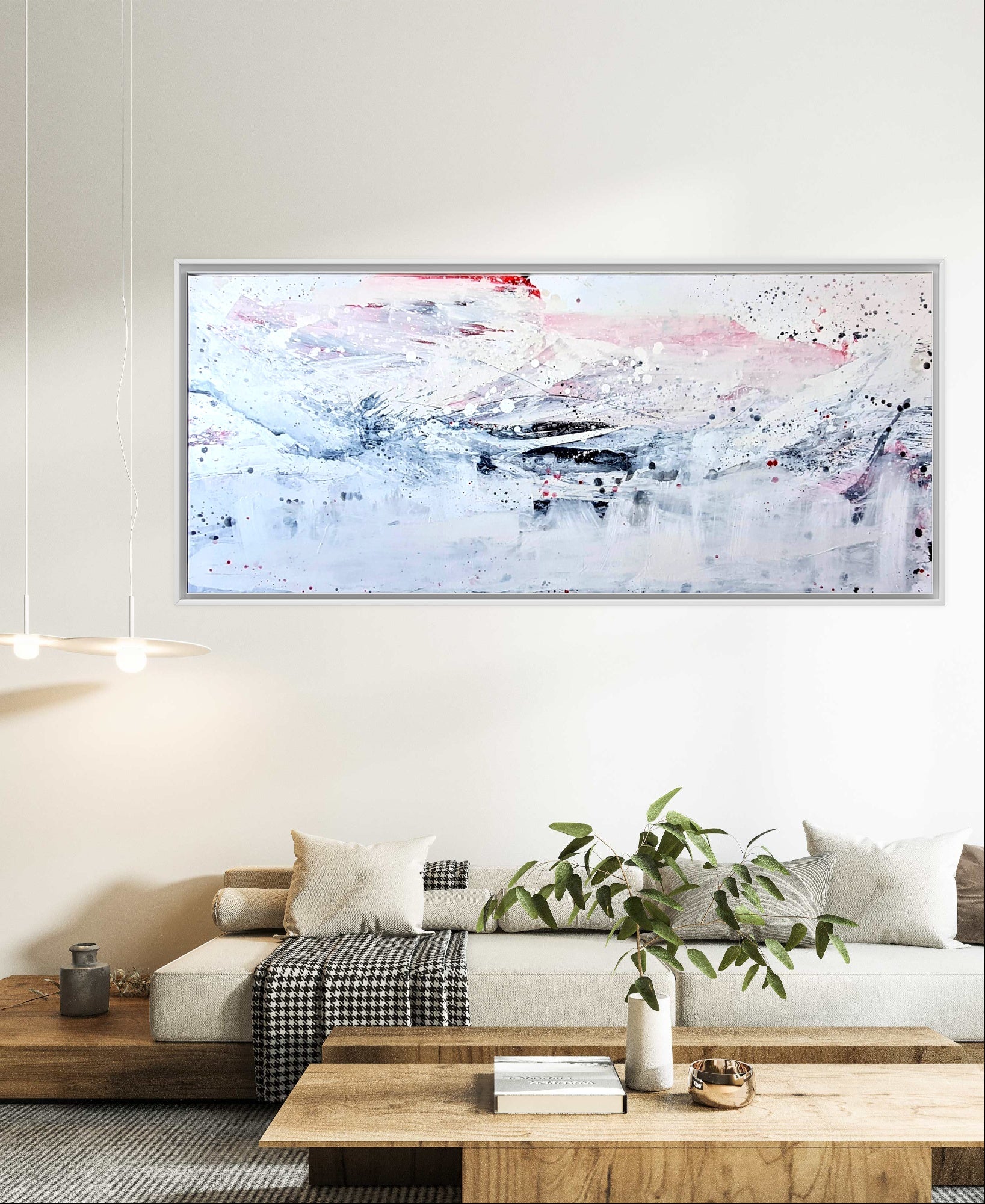 Personalisierte Auftragskunst und Gemälde: weisse-grosse-bilder-mit-schwung – Kategorie: Originalgemälde – Hersteller: