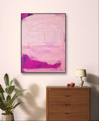 Abstraktes Gemälde – Mutterliebe 90x40cm – Schlafzimmer Einzelstück Sofort Verfügbar – Großes Gemälde in modernem Wohnzimmer