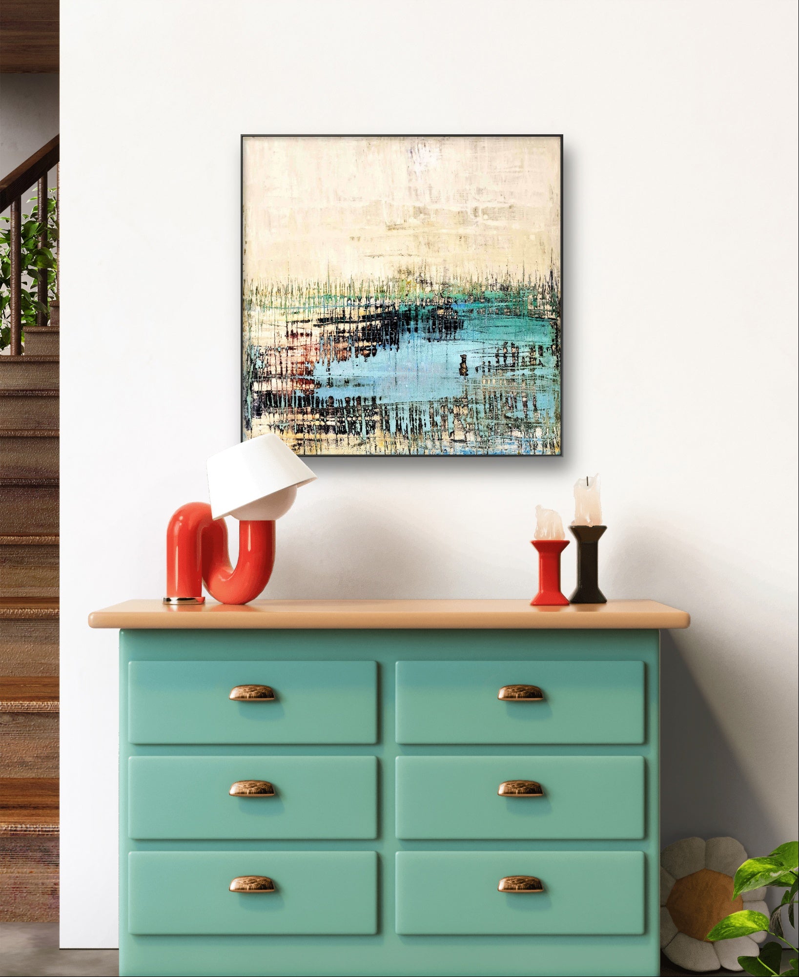nan – modernes Leinwandbild, Detailansicht Motiv 3.0 für Pinterest, Etsy und Google optimiert