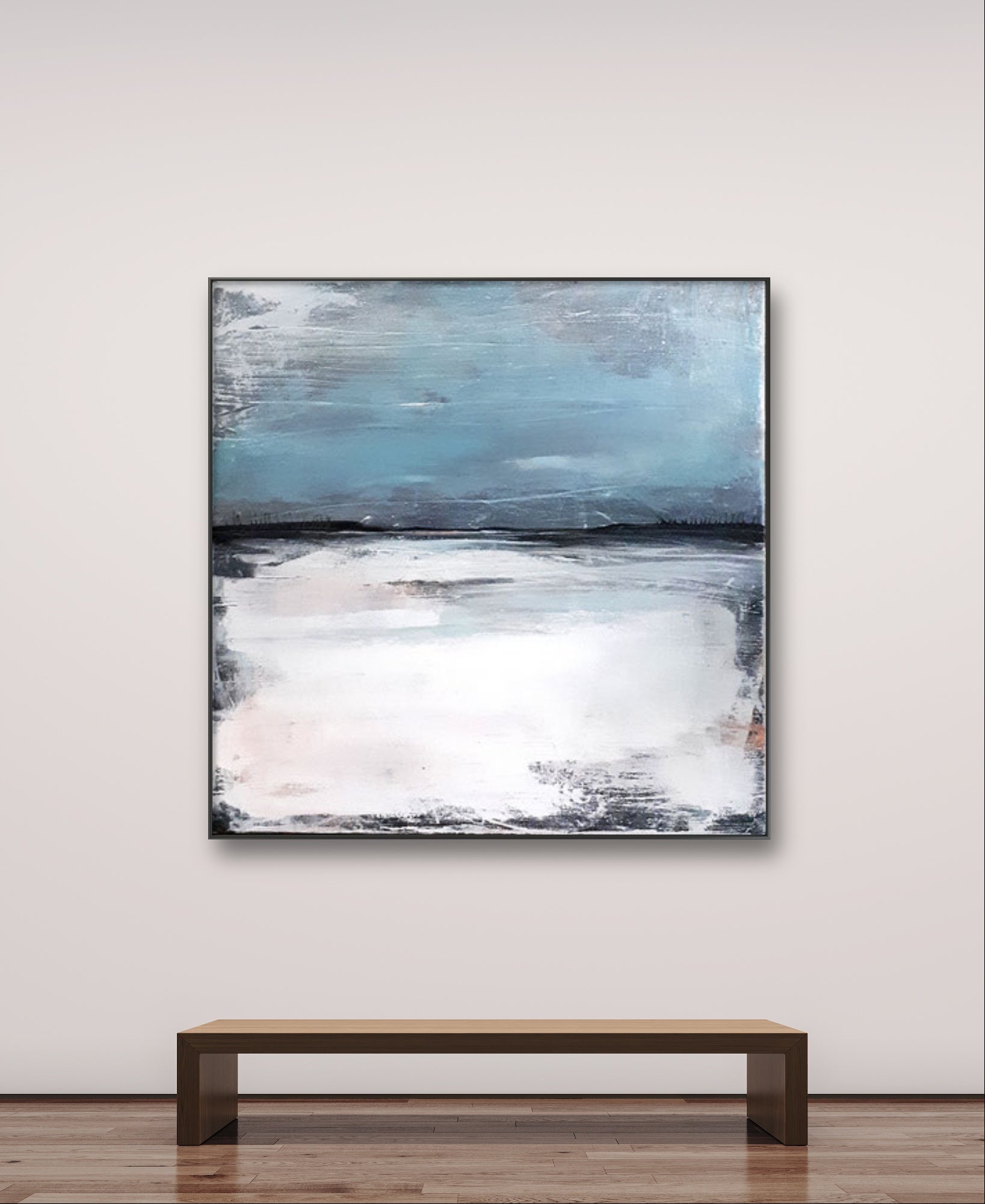 Personalisierte Auftragskunst und Gemälde: blaues-landschaftsbild – Kategorie: Originalgemälde – Hersteller: Conny Wachsmann, Artist